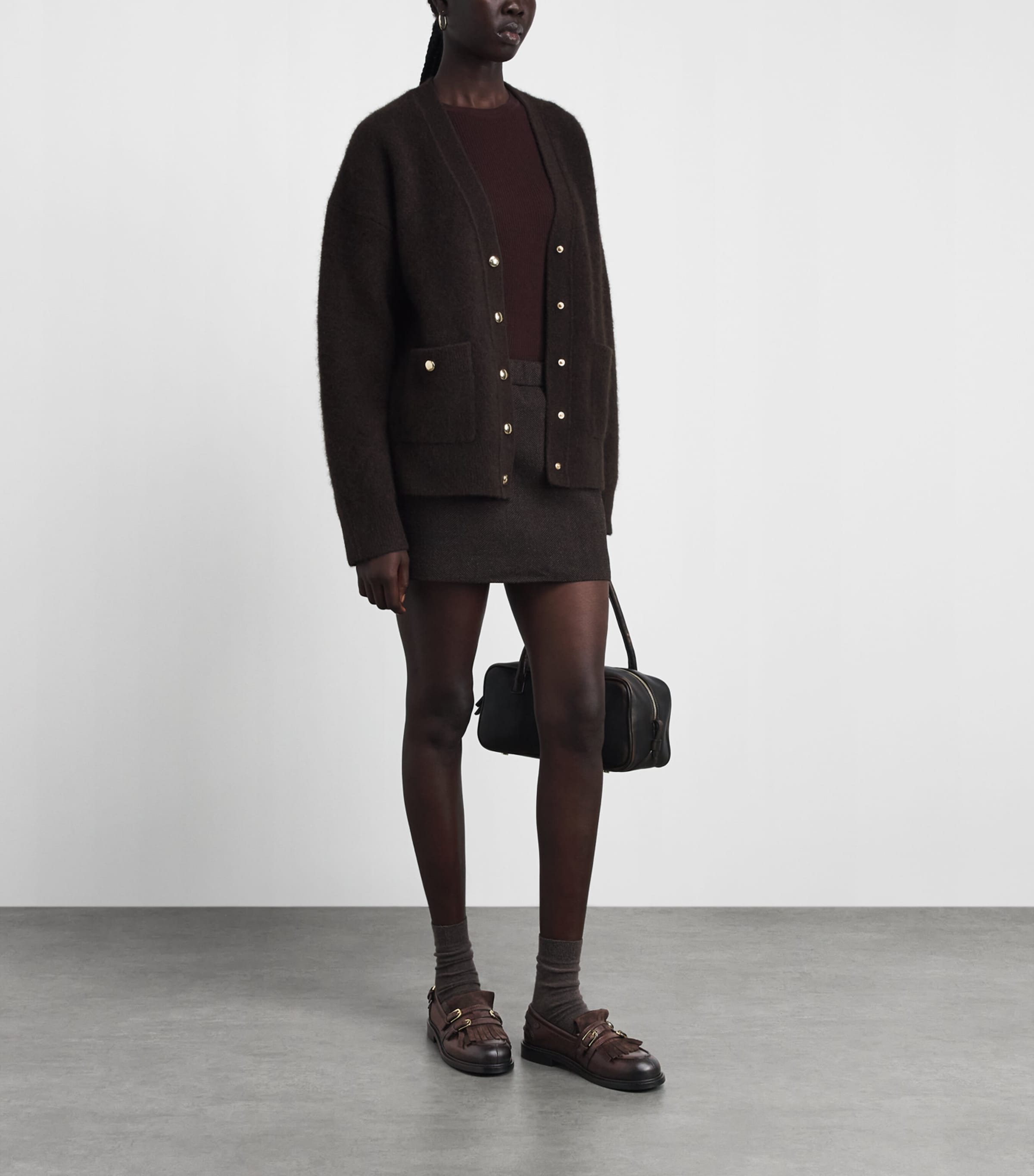 Sandro Paris Leather Buckled Loafers Brown Image 4