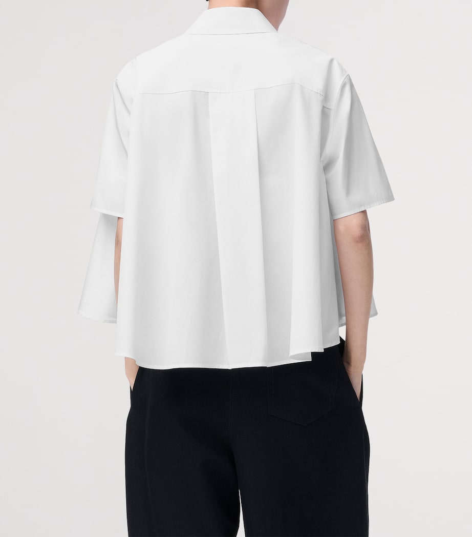 Short-Sleeve Trapeze Shirt WHITE Image 4