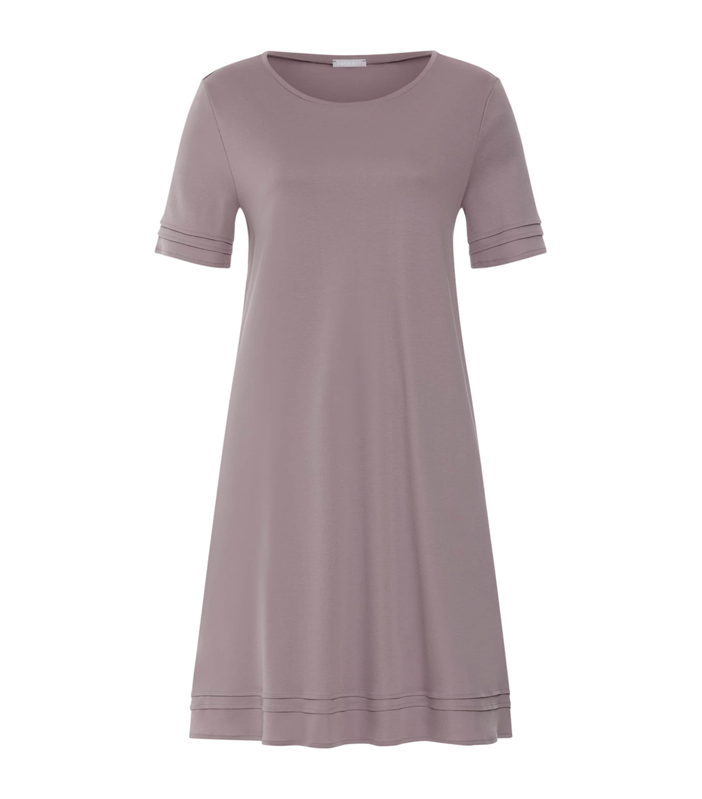 Hanro Womens Cotton Pilar Nightdress Stormy Rose Image 1