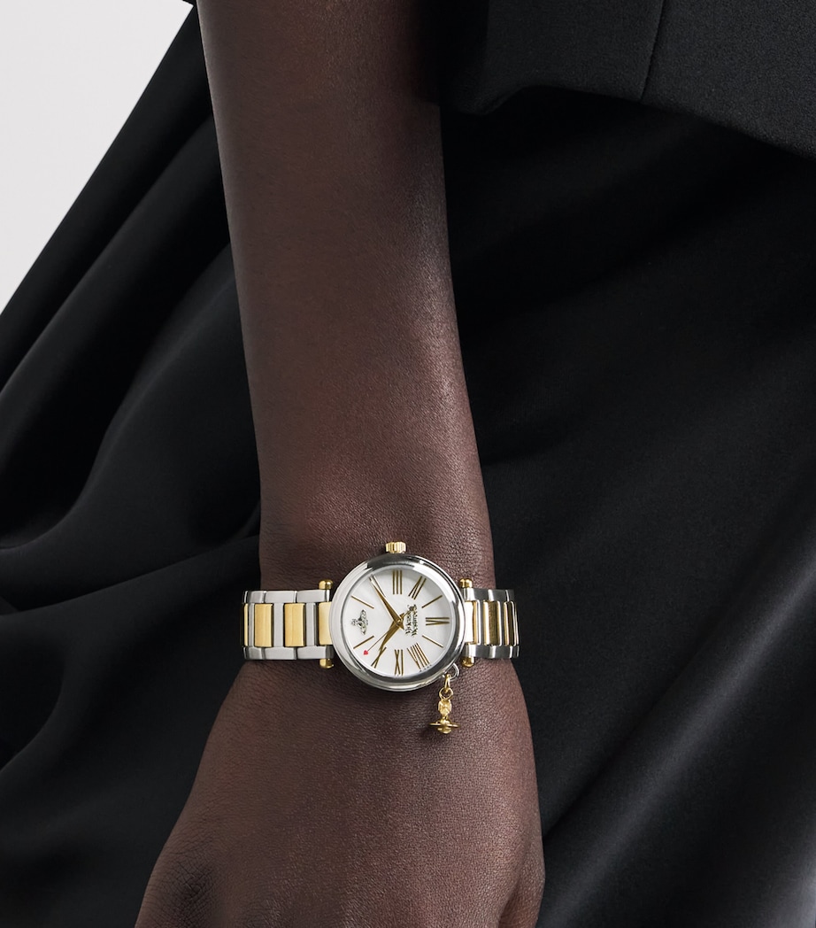 Vivienne Westwood Stainless Steel Mother Orb Watch 32mm Silver/gold Silver Image 2