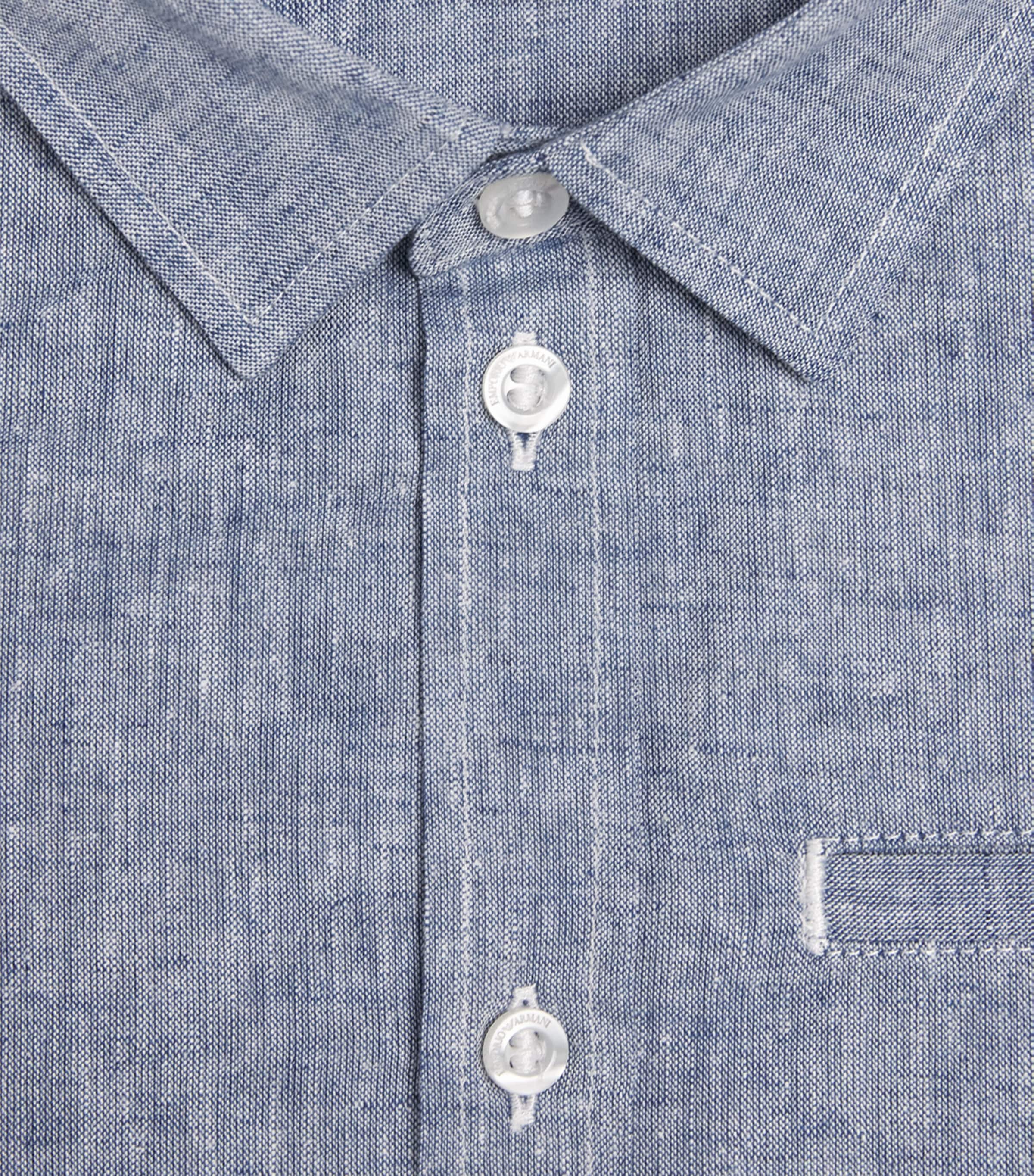 Cotton Logo Shirt (4-16 Years) BLUE ICE Image 3