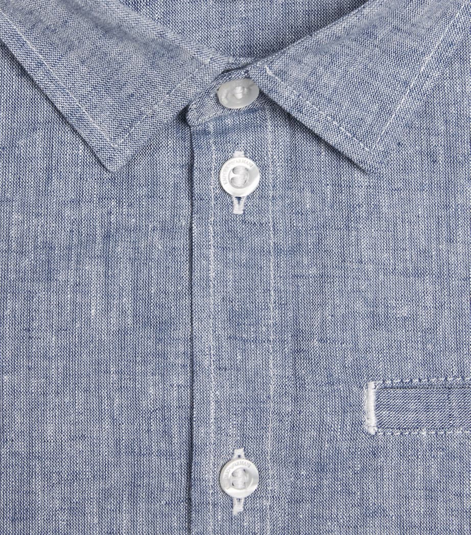 Cotton Logo Shirt (4-16 Years) BLUE ICE Image 3