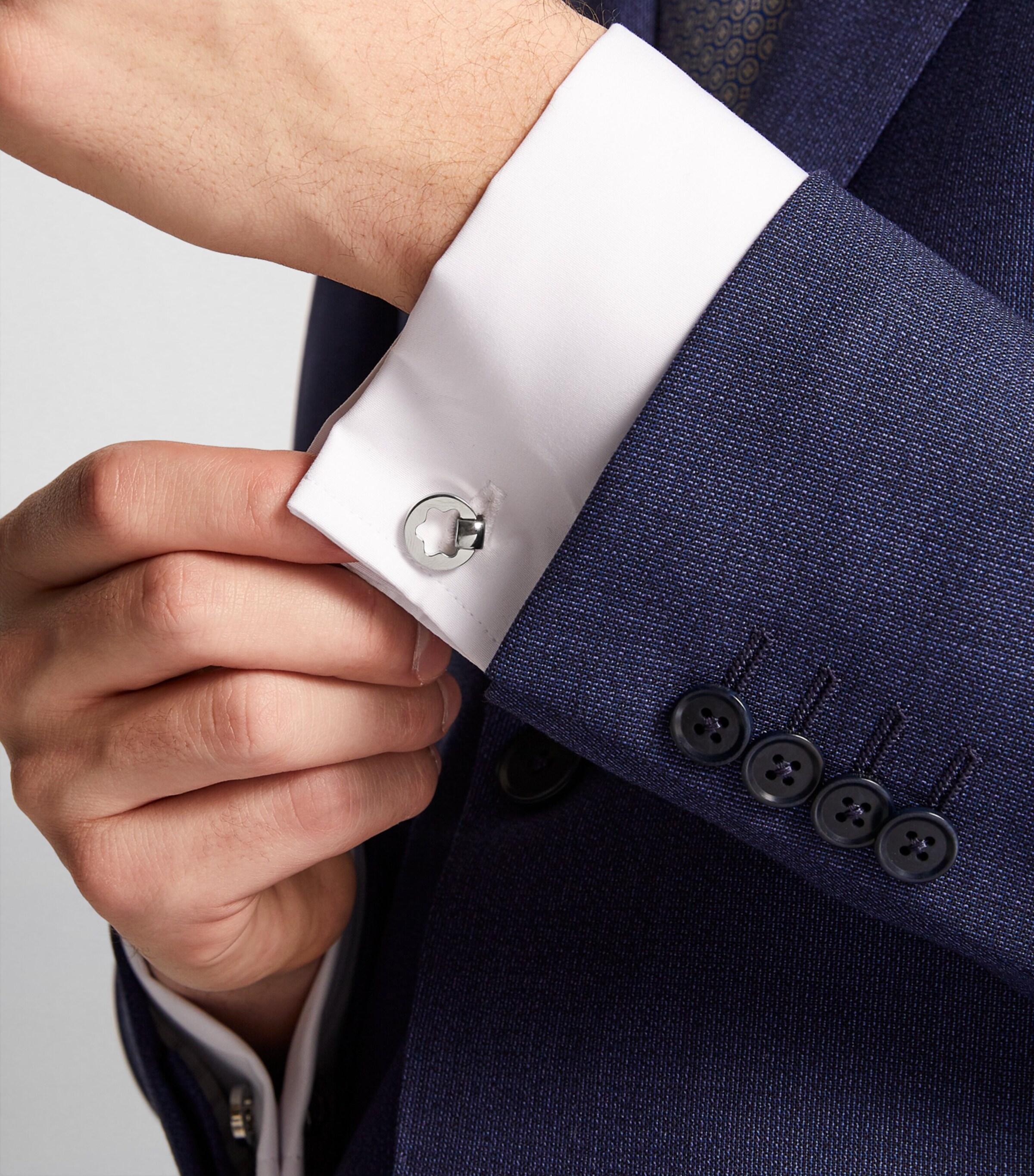 Montblanc Stainless Steel Heritage Cufflinks Silver Image 5
