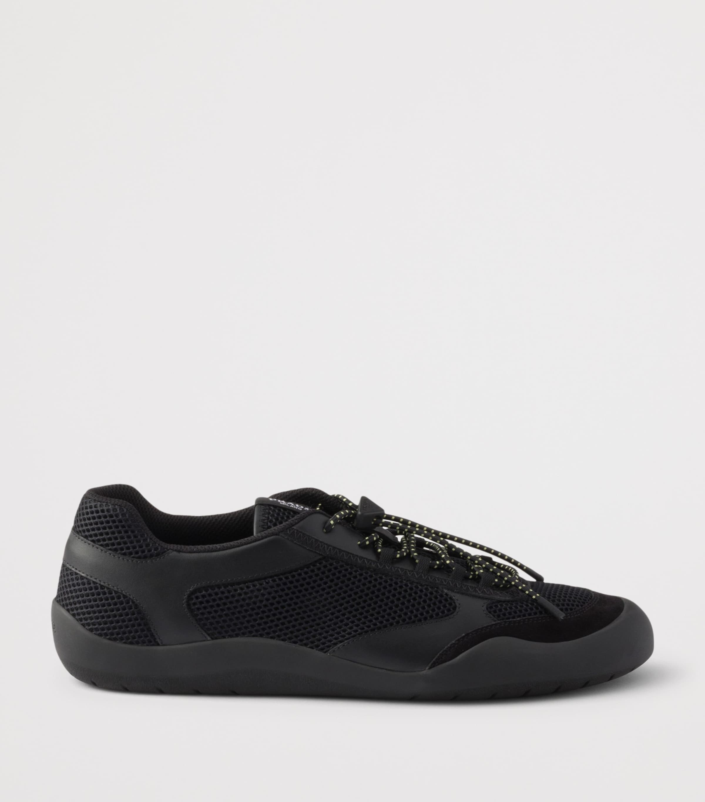 Prada Leather-Mesh Speedrock Sneakers Image 2