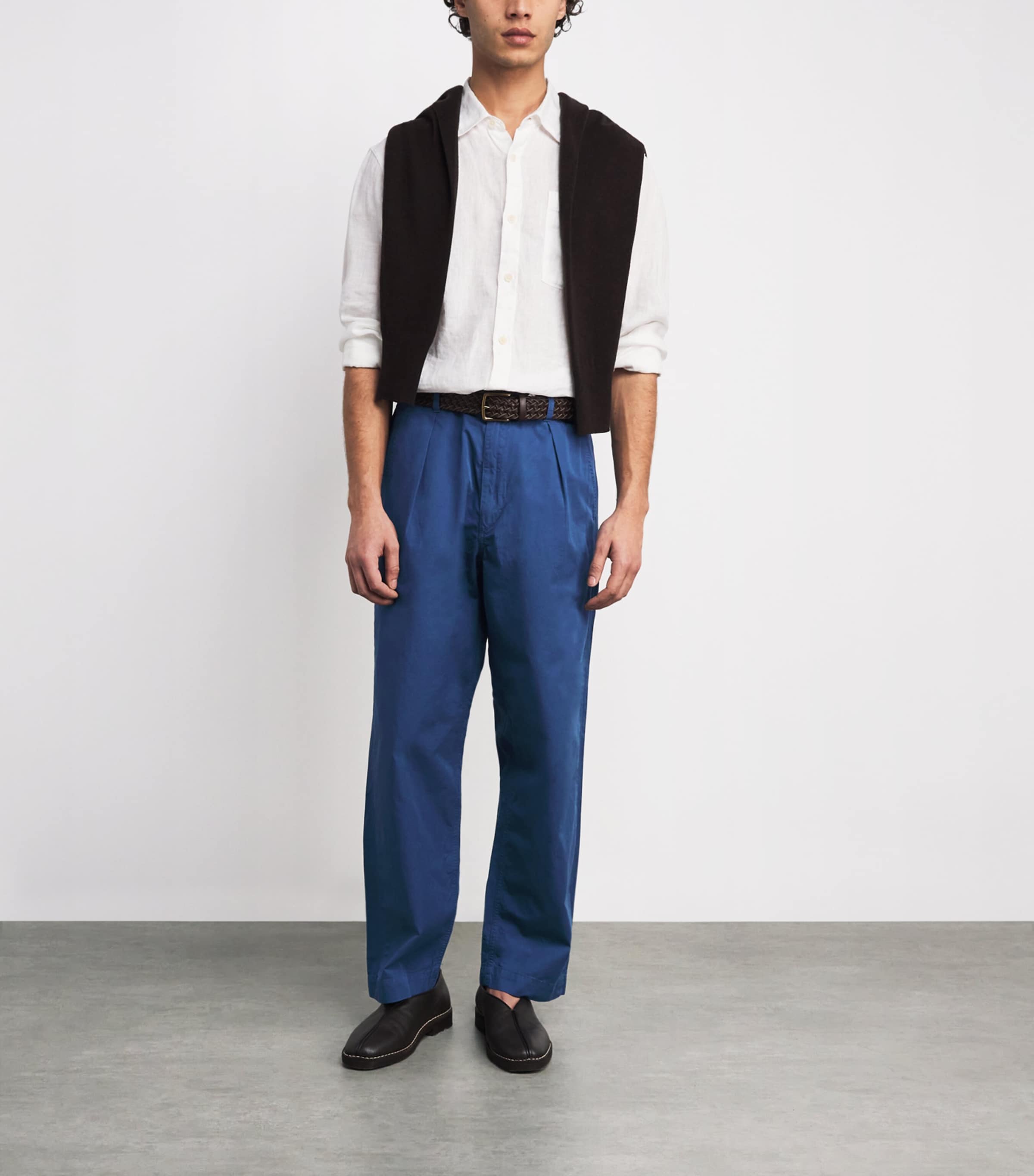 Stretch-Cotton Twill Prepster Trousers NIGHT NAVY Image 2