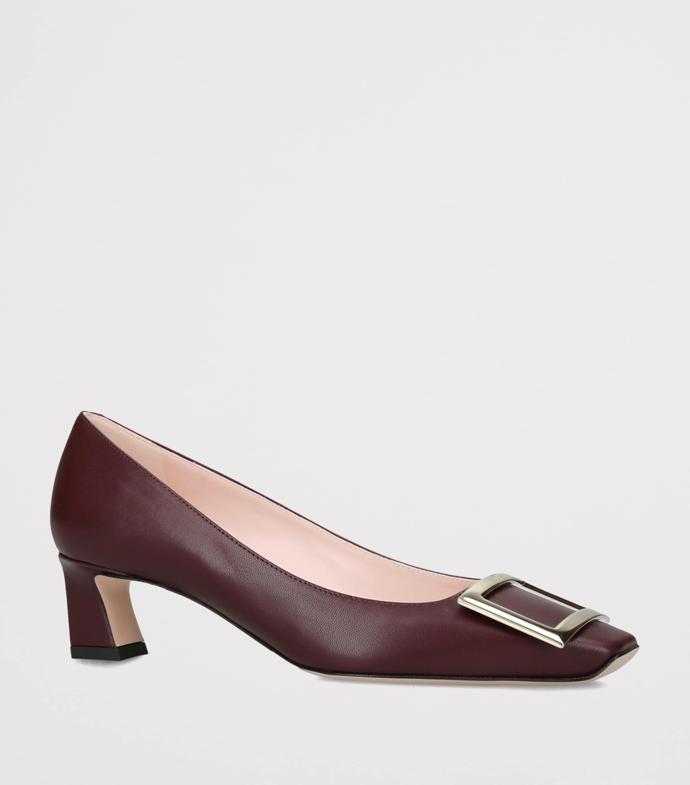 Roger Vivier Womens Belle Vivier Trompette Pumps 45 Wine Image 2
