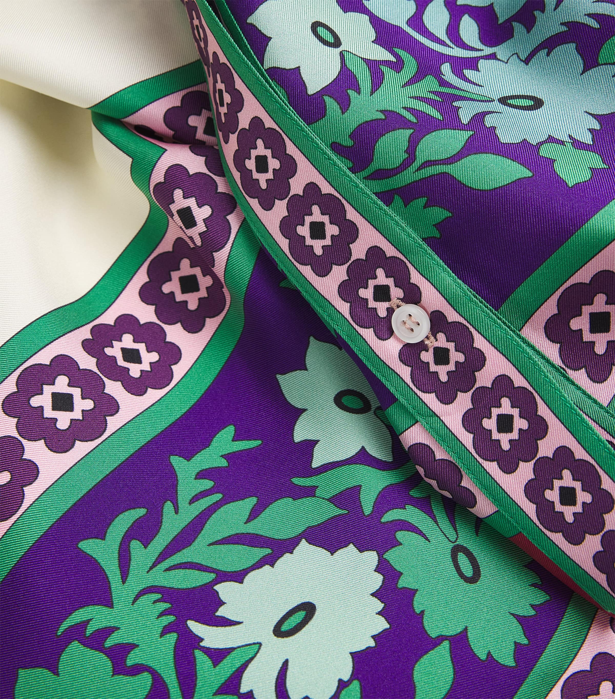 Silk Regalia Print Foulard Shirt RE01REGALIA PLACEE Image 5