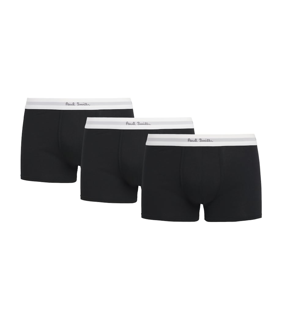 Paul Smith Mens Stretch-Organic Cotton Trunks (Pack of 3) Image 1