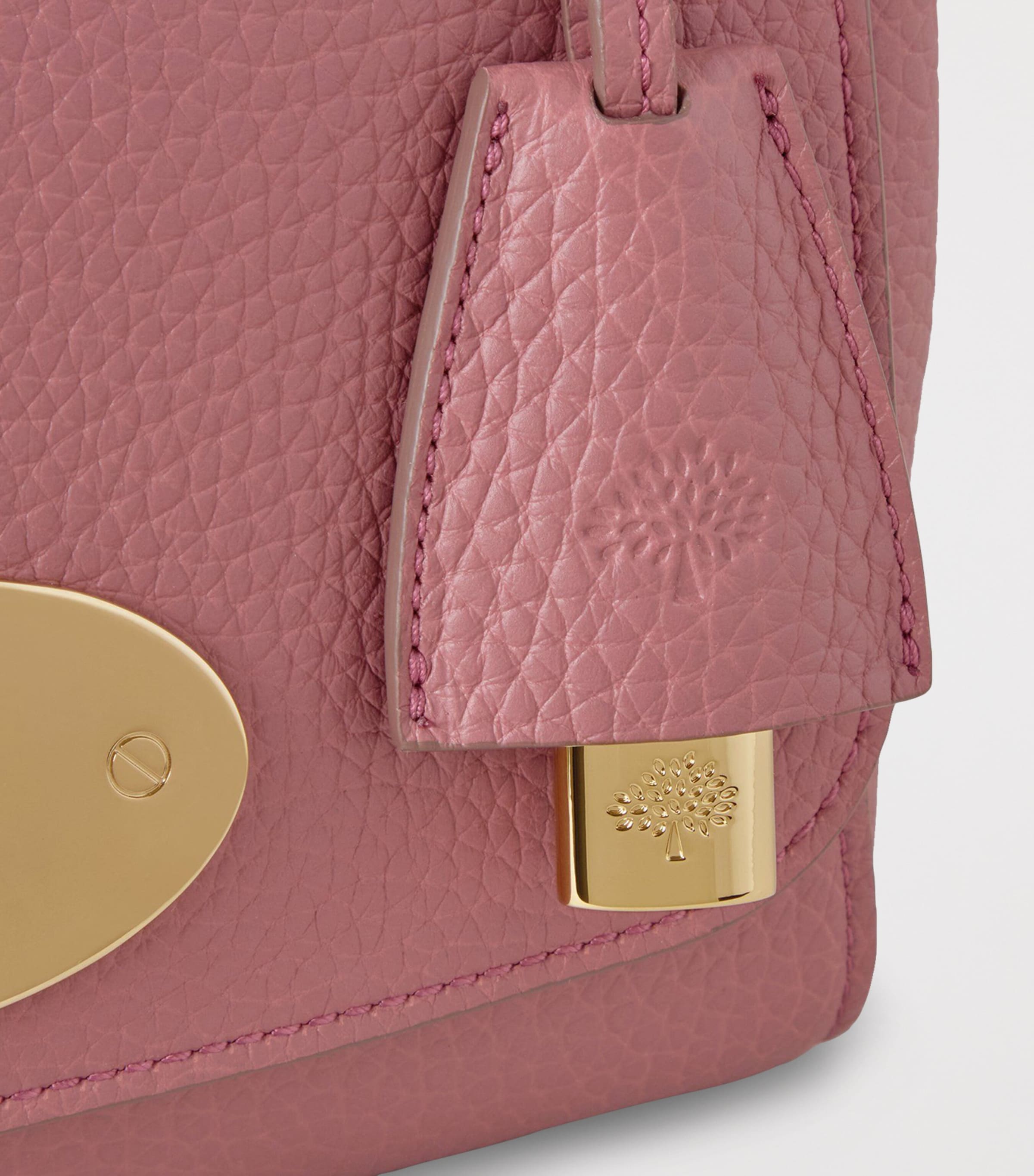 Mulberry Leather Lily Shoulder Bag Pink Scrumpy Image 6