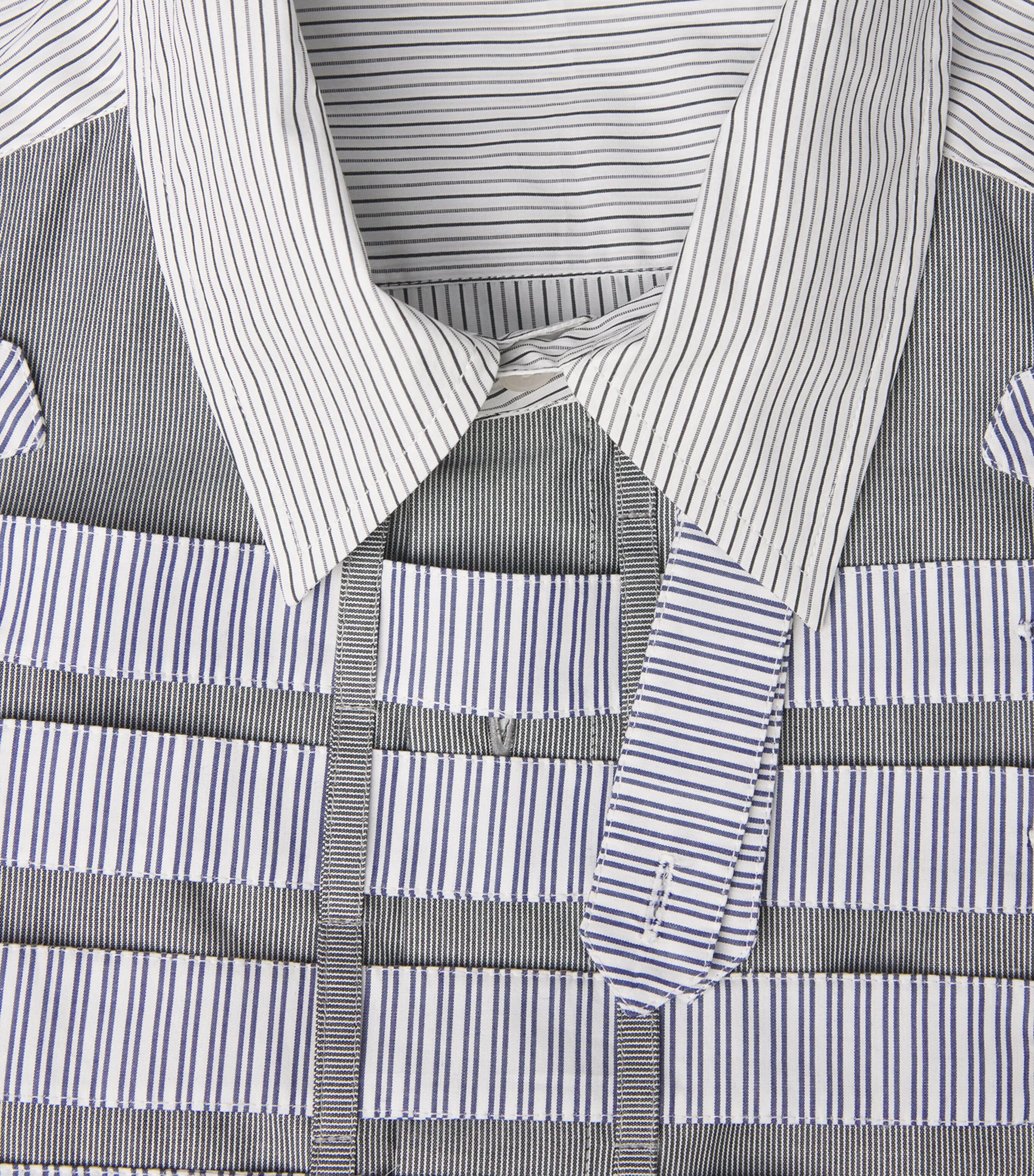 Cotton Stripe Multi Tab Shirt STRIPE Image 5