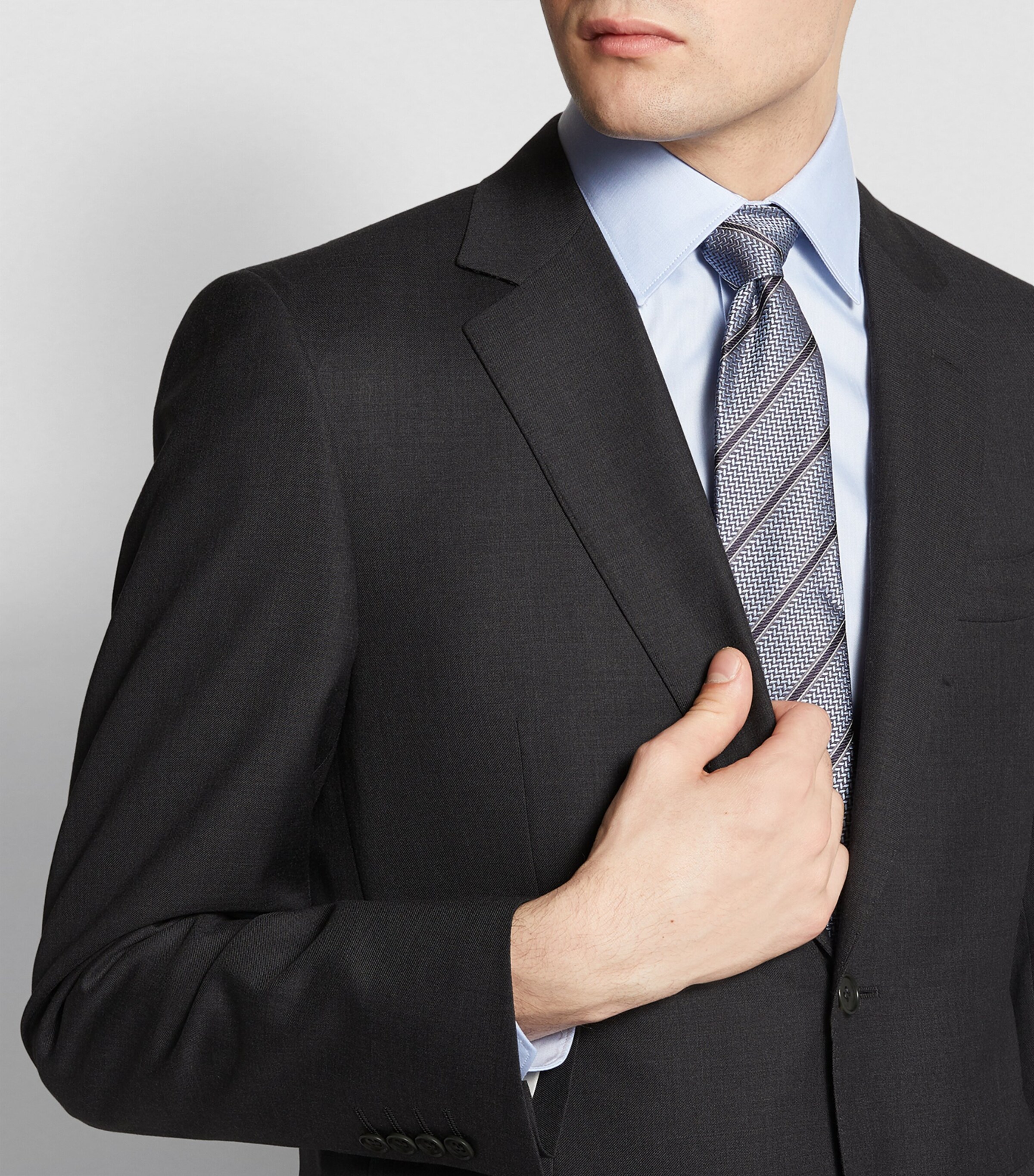 Wool 2-Piece Suit 12- DK GRY Image 17