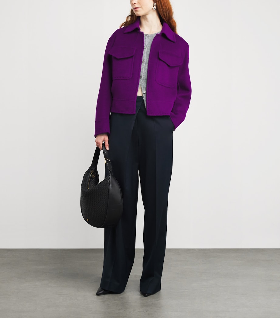 Cashmere Trocadero Jacket PURPLE Image 2