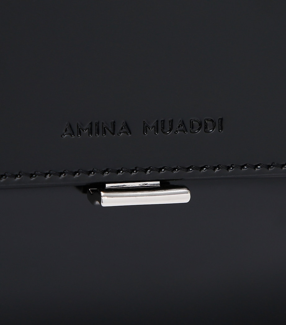 Amina Muaddi Ami Shoulder Bag Black Image 4