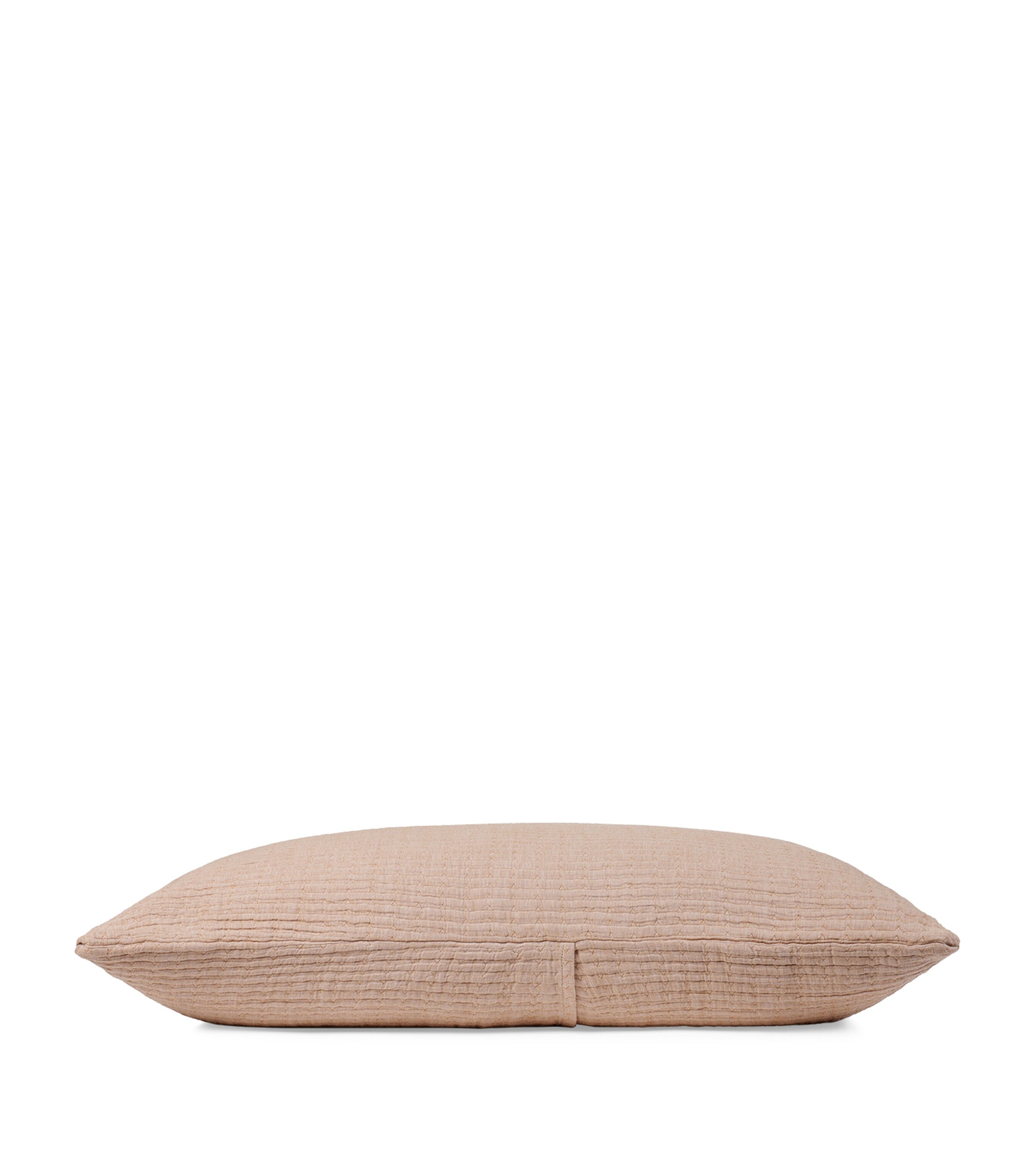 Hamam Cotton Airply Texture Square Pillowcase (65cm x 65cm) Caramel Image 2