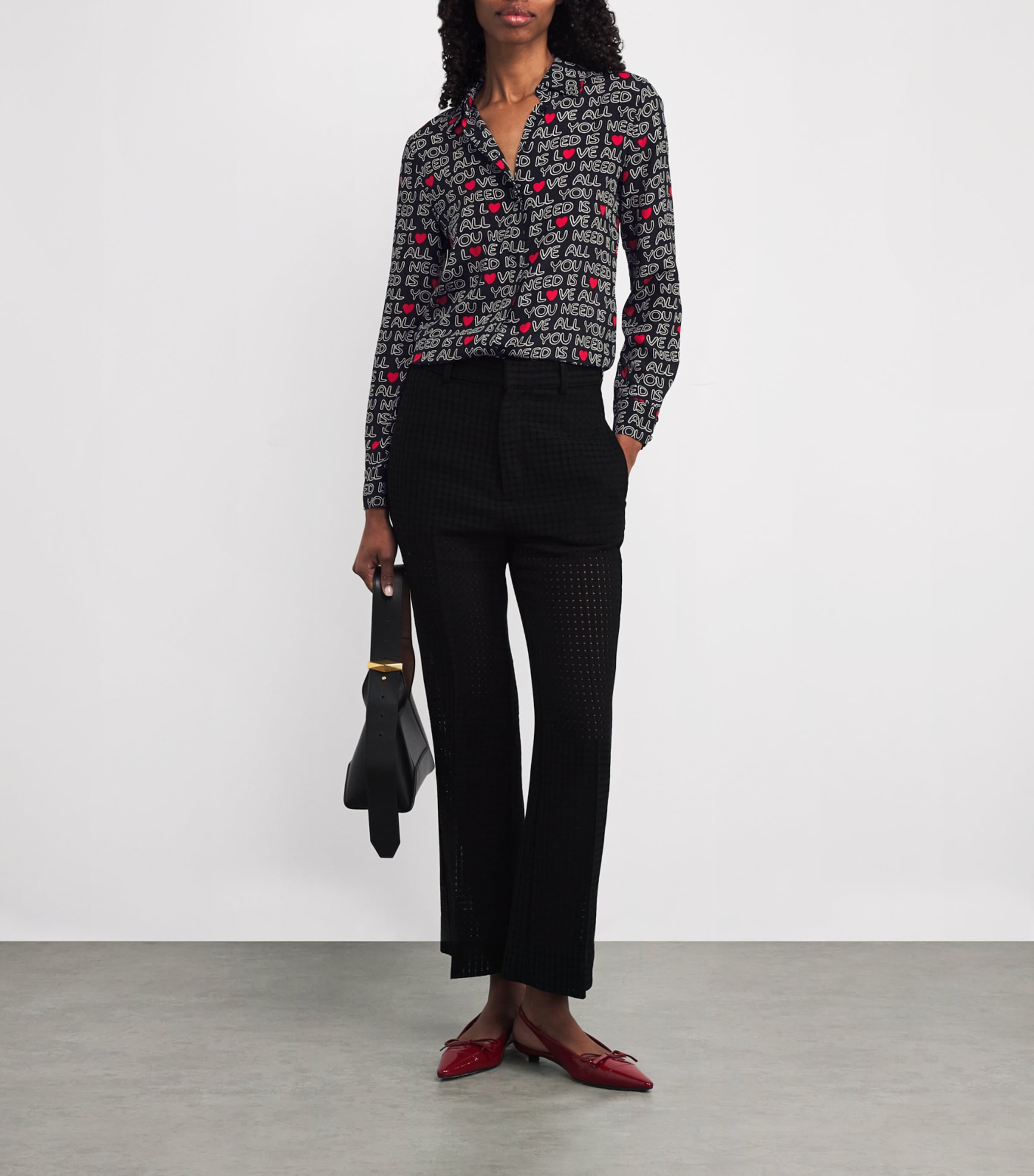 x The Beatles Silk Willa Shirt ALL YOU NEED IS LOVE Image 2