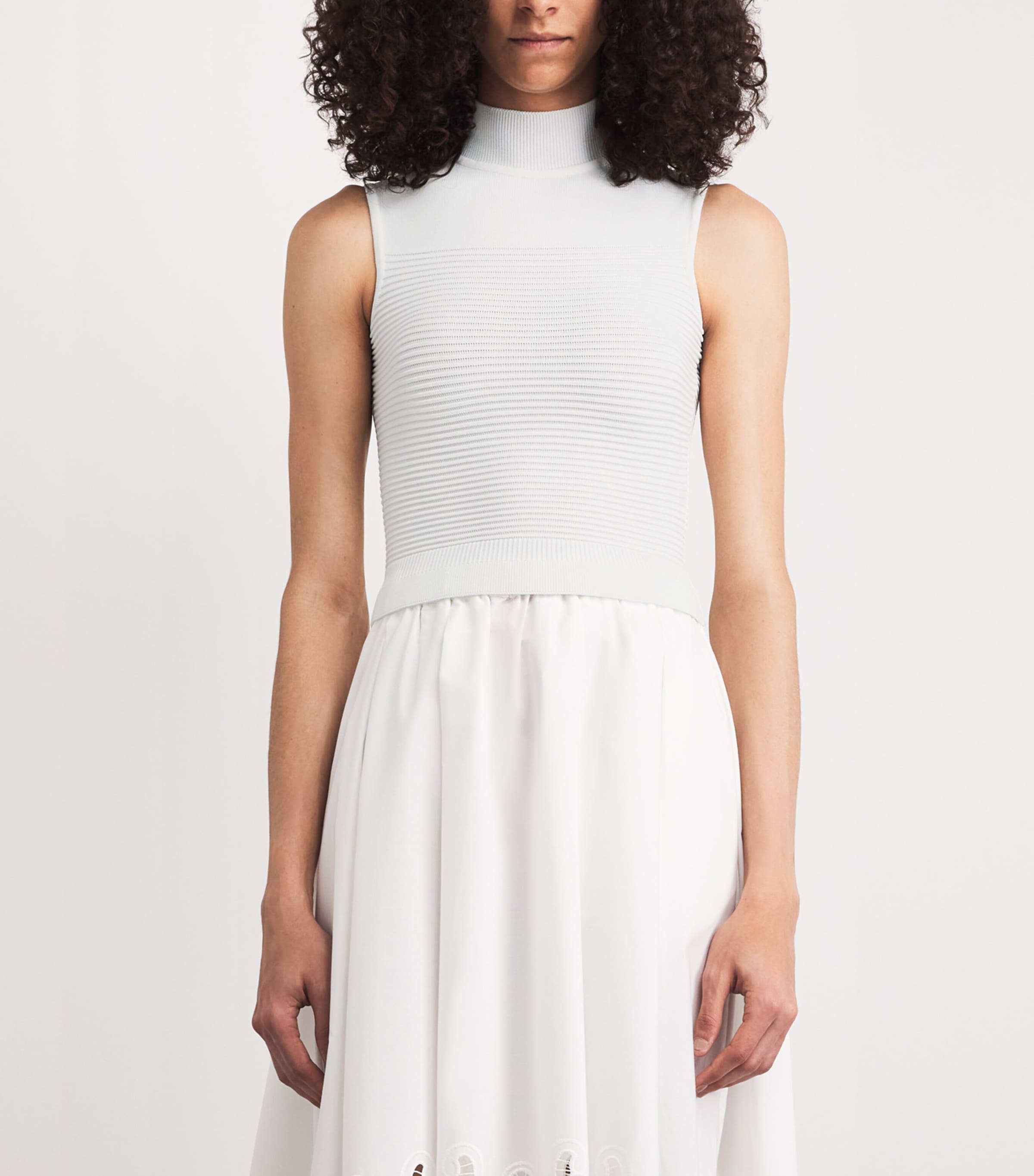 Edeline Lee Womens Knitted Sylvia Tank Top Ivory Image 4