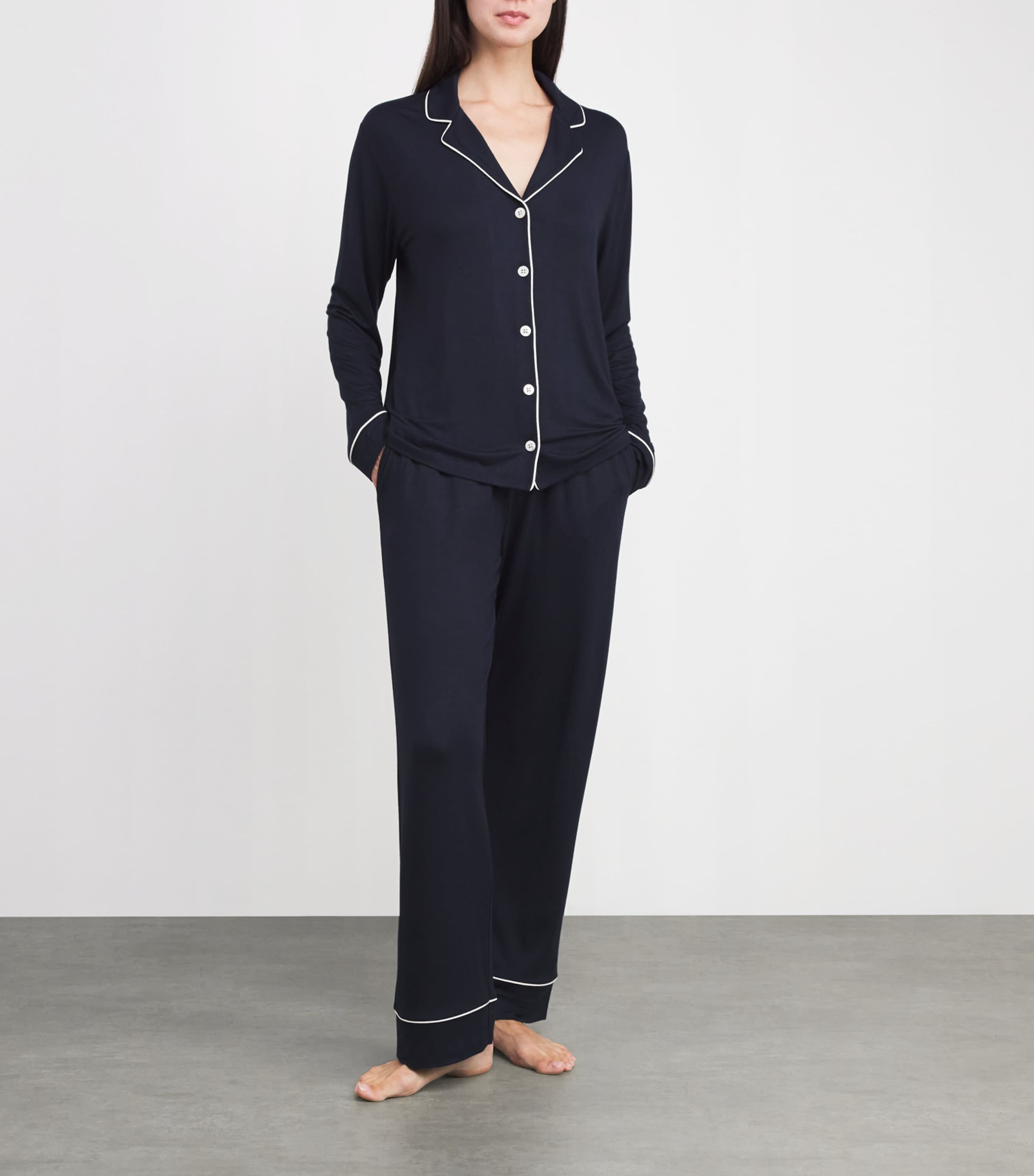 Jersey Classic Pyjama Set NAVY Image 2