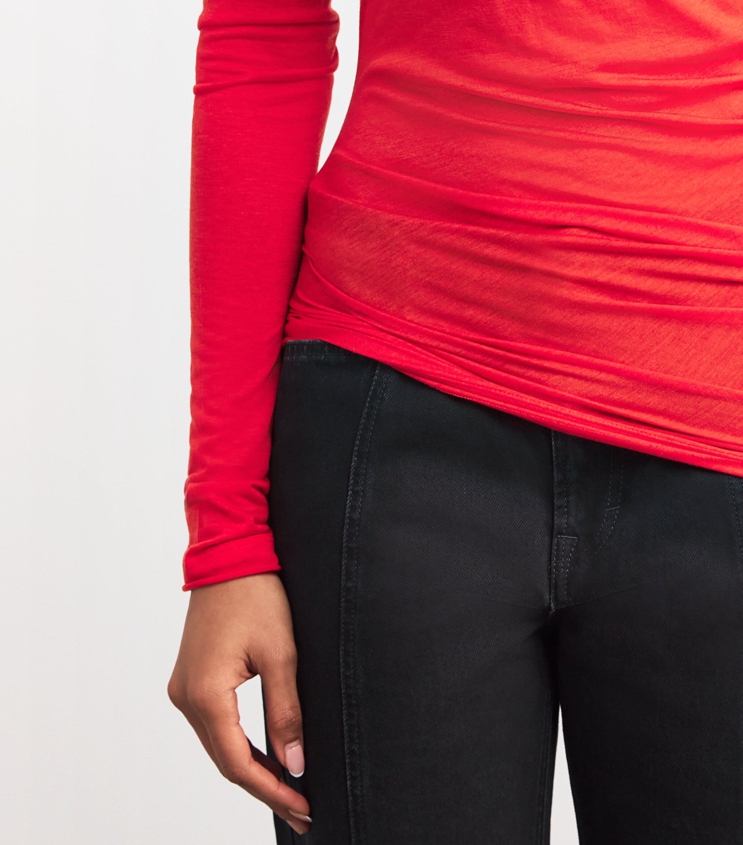 Ruched Top RED Image 6