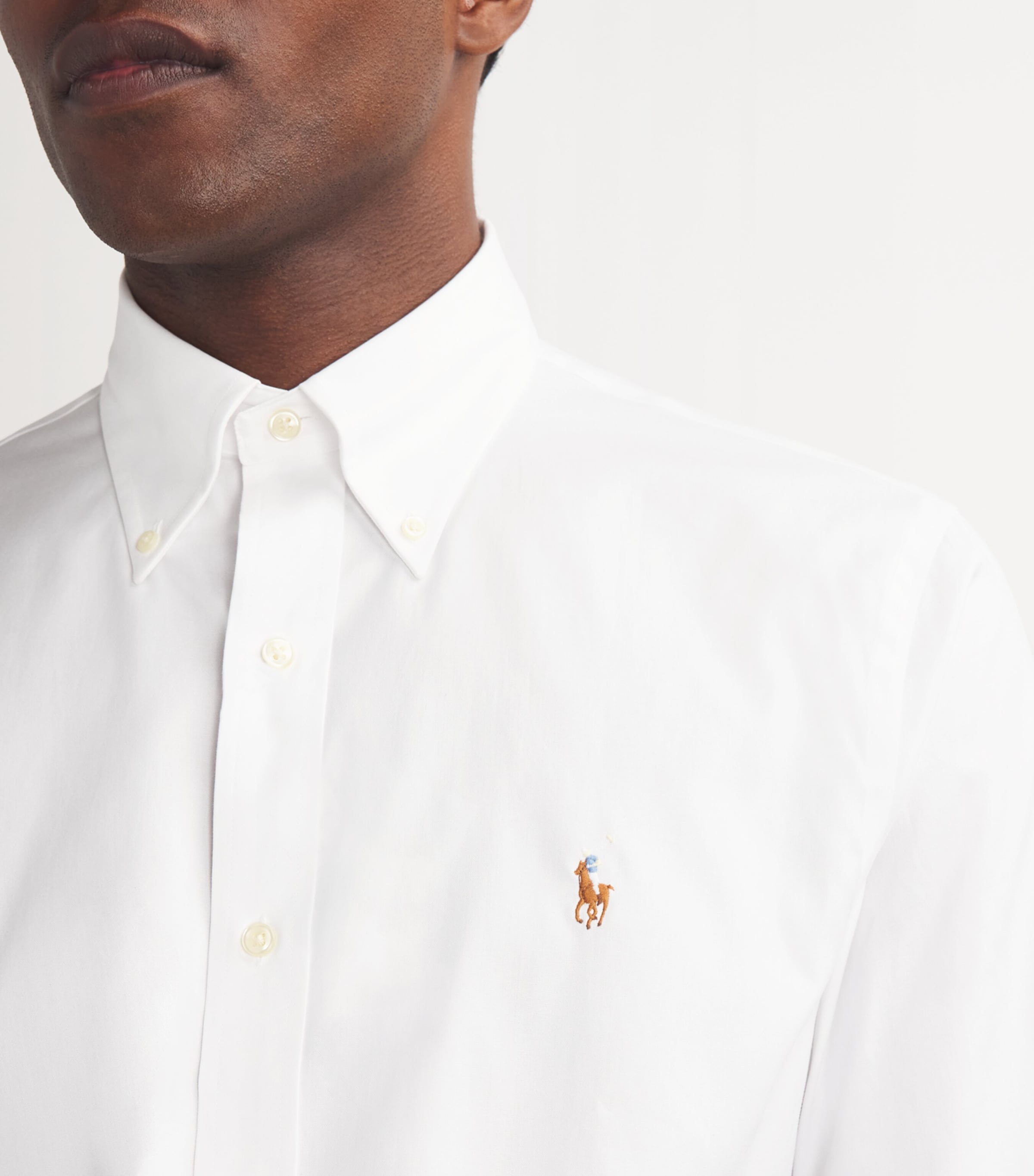 Polo Pony Custom Fit Shirt WHITE Image 6