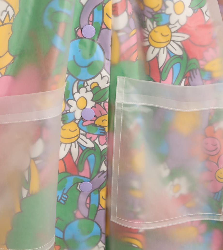 Earth Friend Print Raincoat (3-14+ Years) 999MCMULTICOLOR Image 2