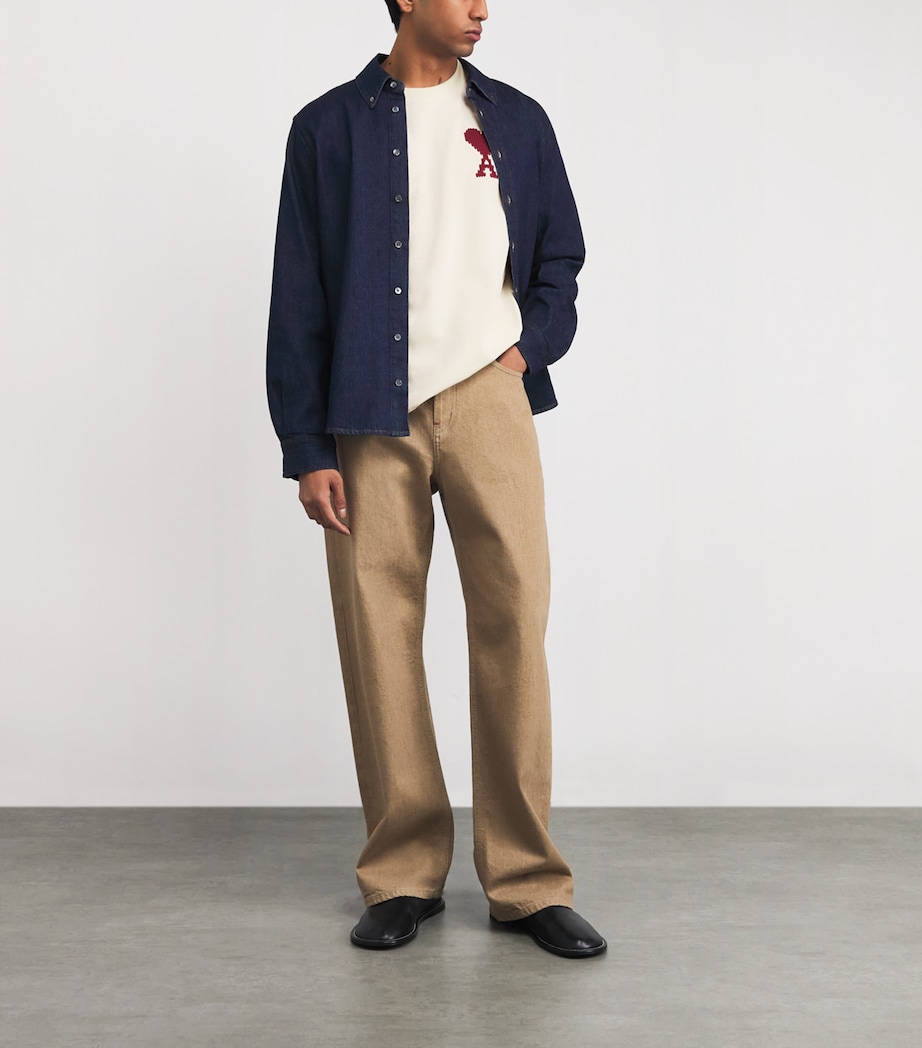 Cotton Zigzag Logo T-Shirt A016 MOONLIGHT Image 2