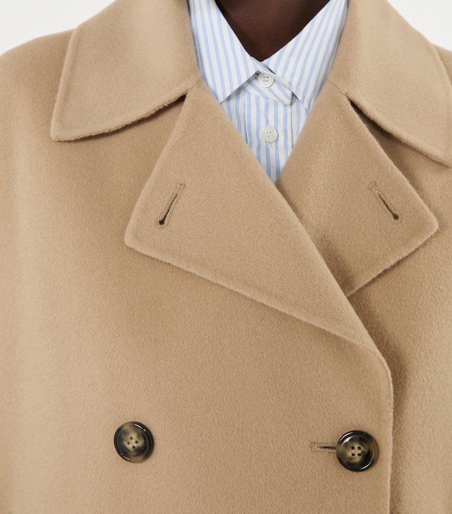 Wool-Blend Double-Breasted Coat CAMEL Image 6
