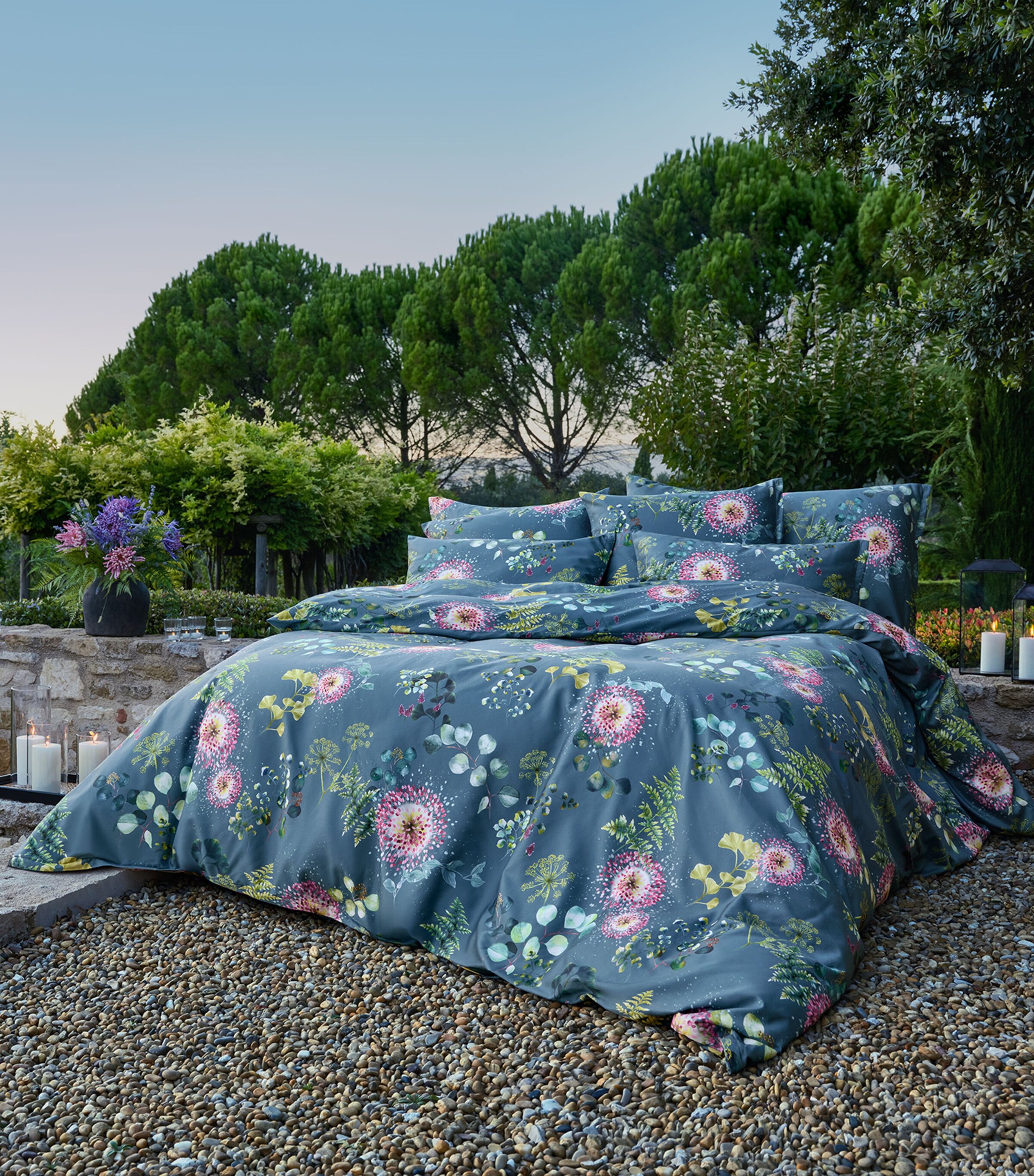 Schlossberg Cotton Sateen Nele King Oxford Pillowcase (50cm x 90cm) Vert Image 3