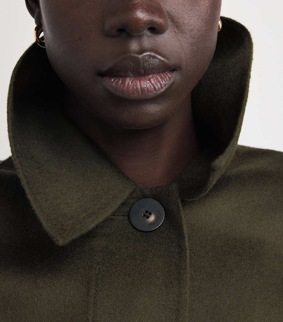 Wool-Silk Cropped Kalaa Jacket PALM LEAF Image 6