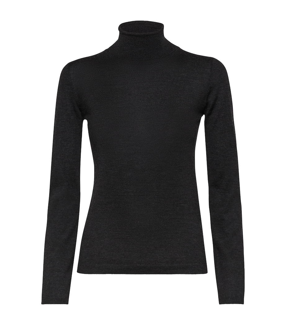 Brunello Cucinelli Womens Cashmere-Silk Turtleneck Sweater Image 1