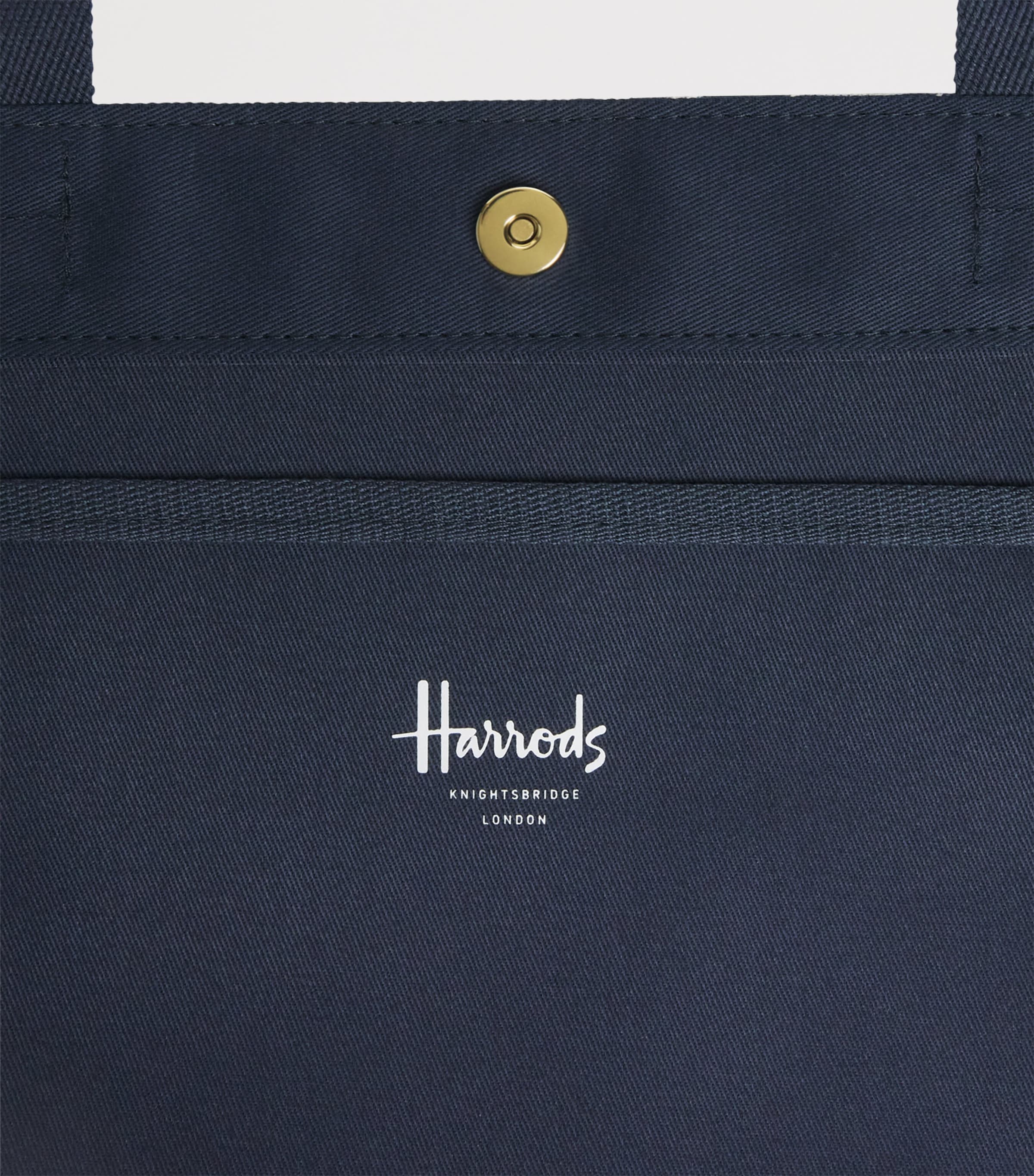 Harrods Medium Knights of Brompton Tote Bag Multi Print Image 3