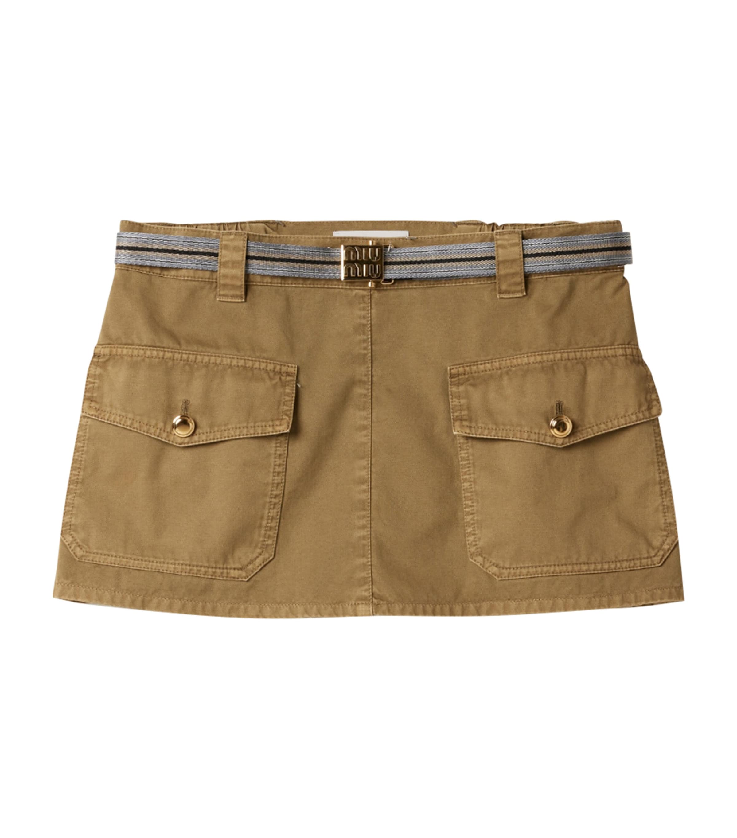 Cotton Utility Mini Skirt F0393 Image 1