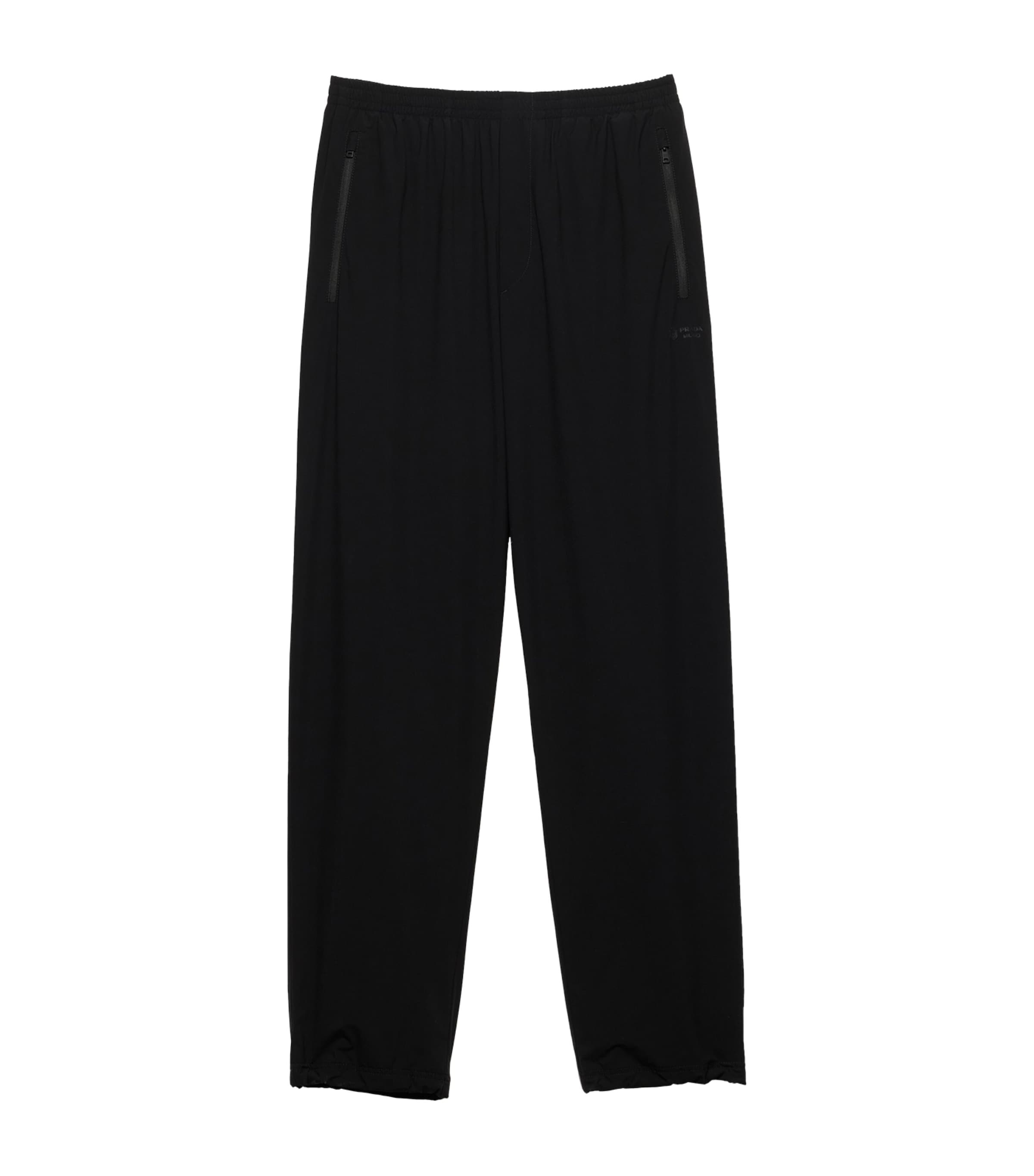 Prada Mens Re-Nylon Straight Sweatpants Black Image 1