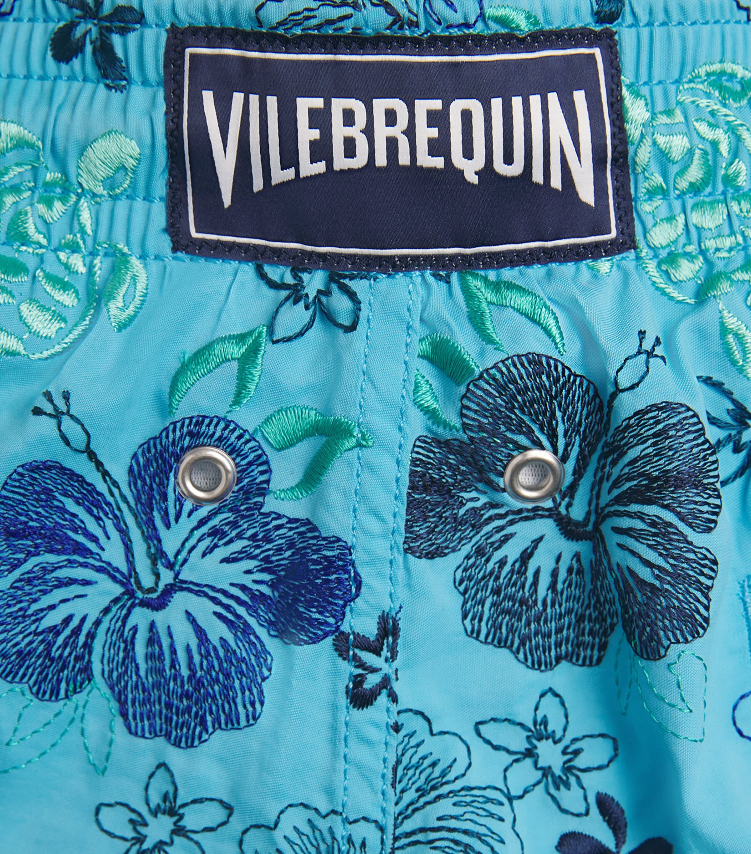 Embroidered Mistral Swim Shorts 612 TOPAZE BLEUE Image 4