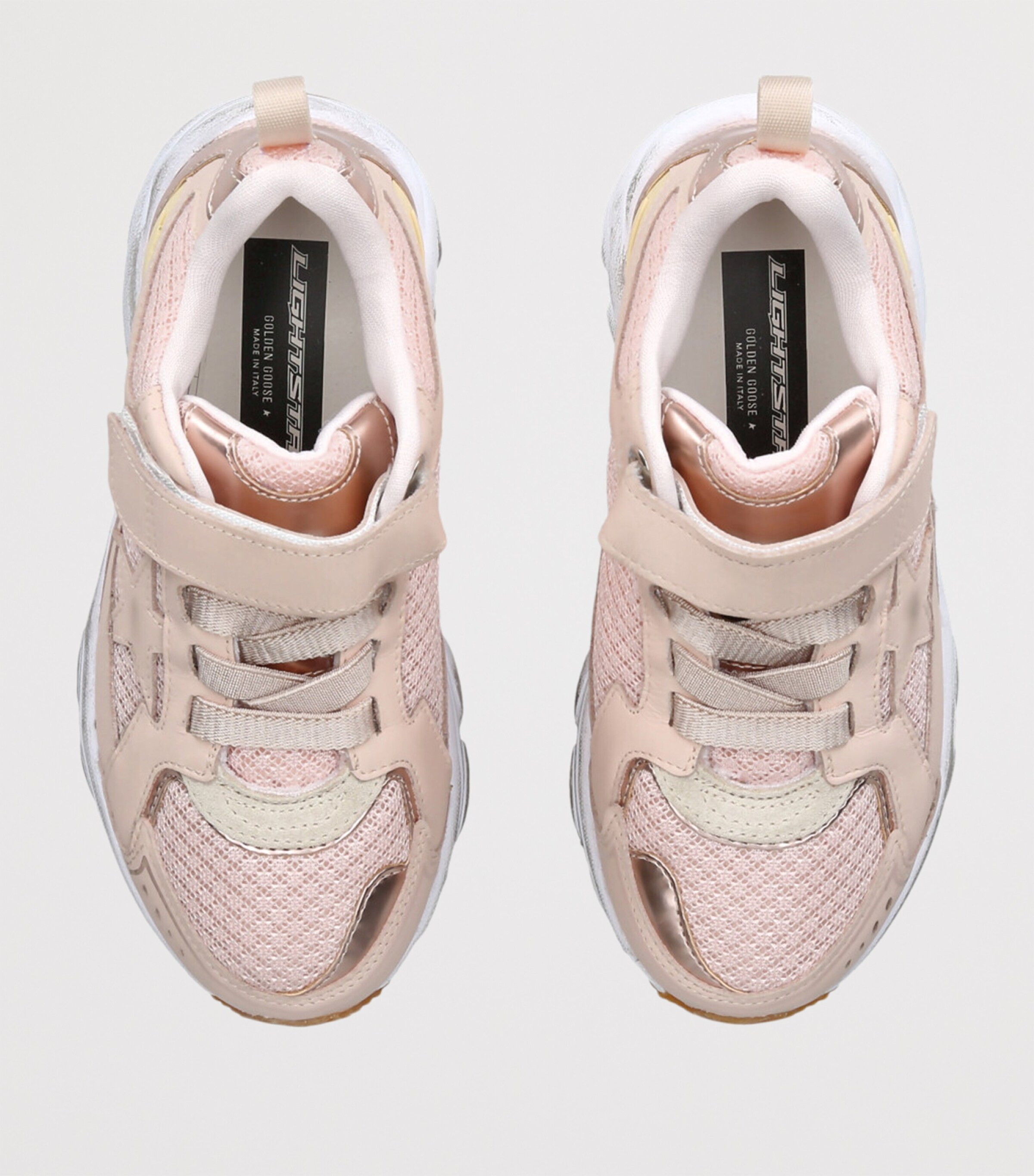 Golden Goose Velcro Light Star Sneakers Pale Pink Image 4