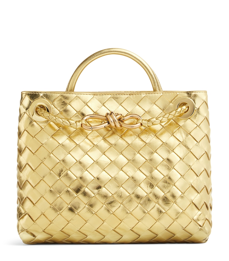 Bottega Veneta Small Leather Andiamo Top-Handle Bag Image 1
