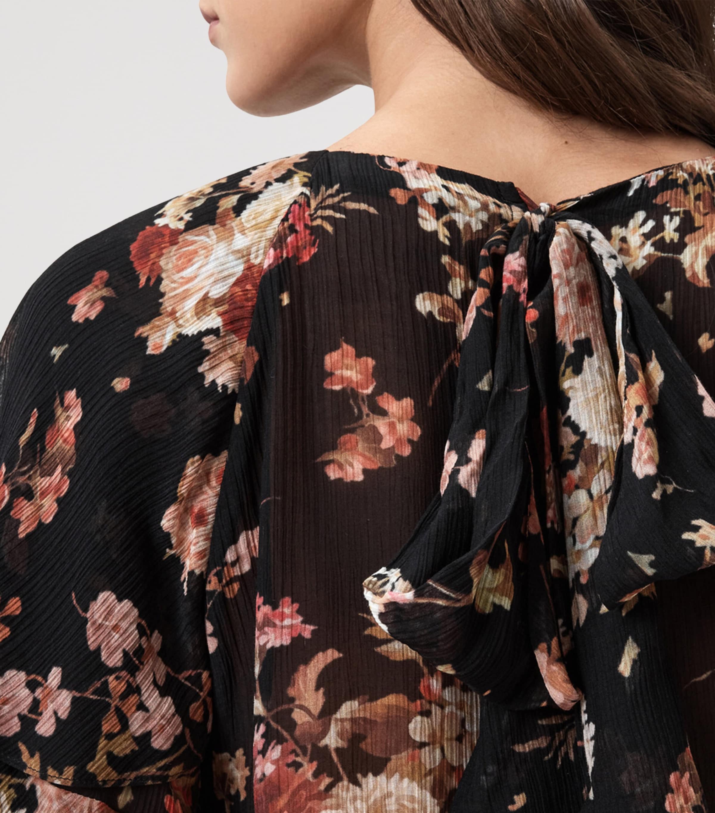 Viscose-Silk Lissie Blouse ARMADA BLACK Image 6