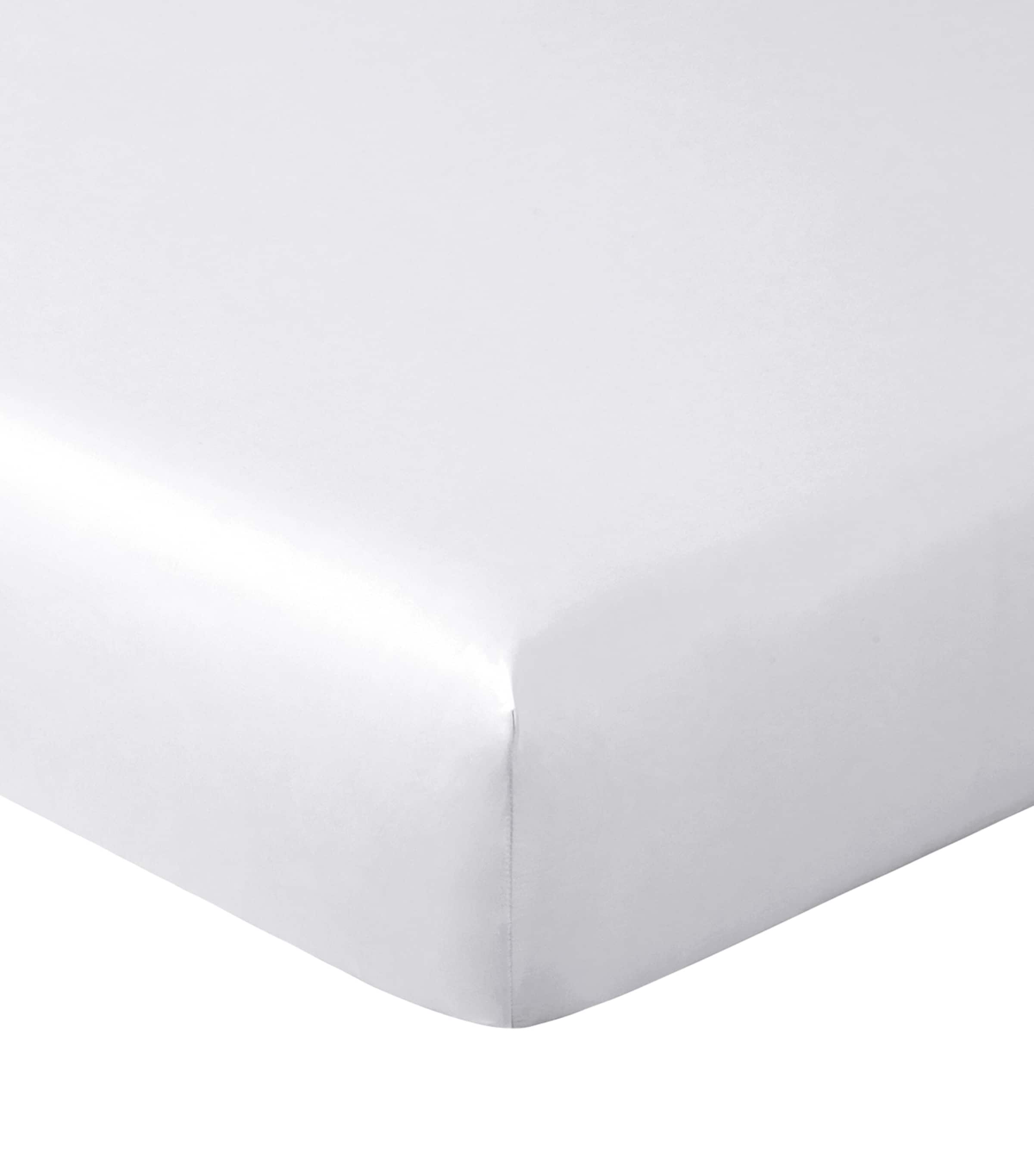 Cotton Adagio Double Fitted Sheet (140cm x 200cm) BRUME Image 2
