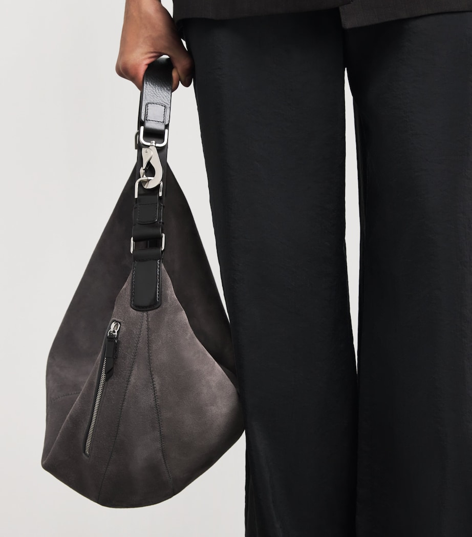 Lemaire Suede Quiver Clip Shoulder Bag Mink/ Image 4