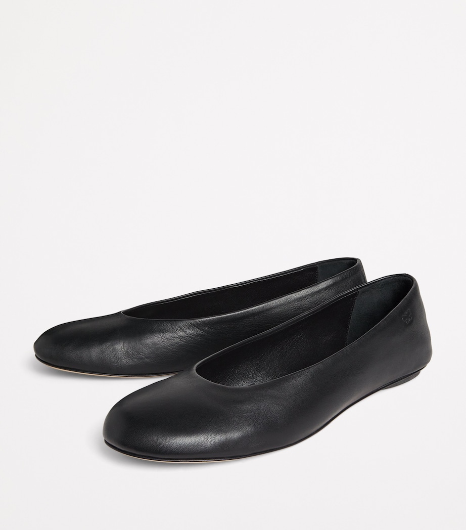 Leather Todi Ballet Flats BLACK Image 3