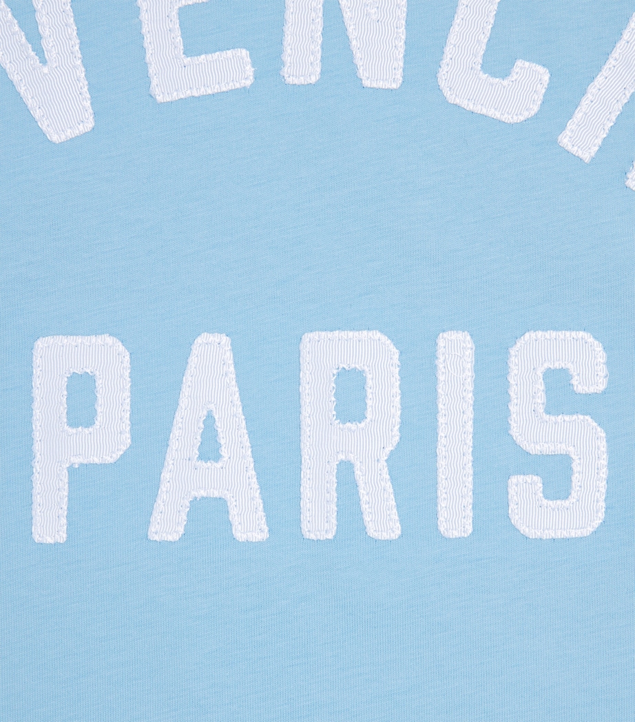 Givenchy Kids Cotton Logo T-Shirt (4-12+ Years) Blue Image 3