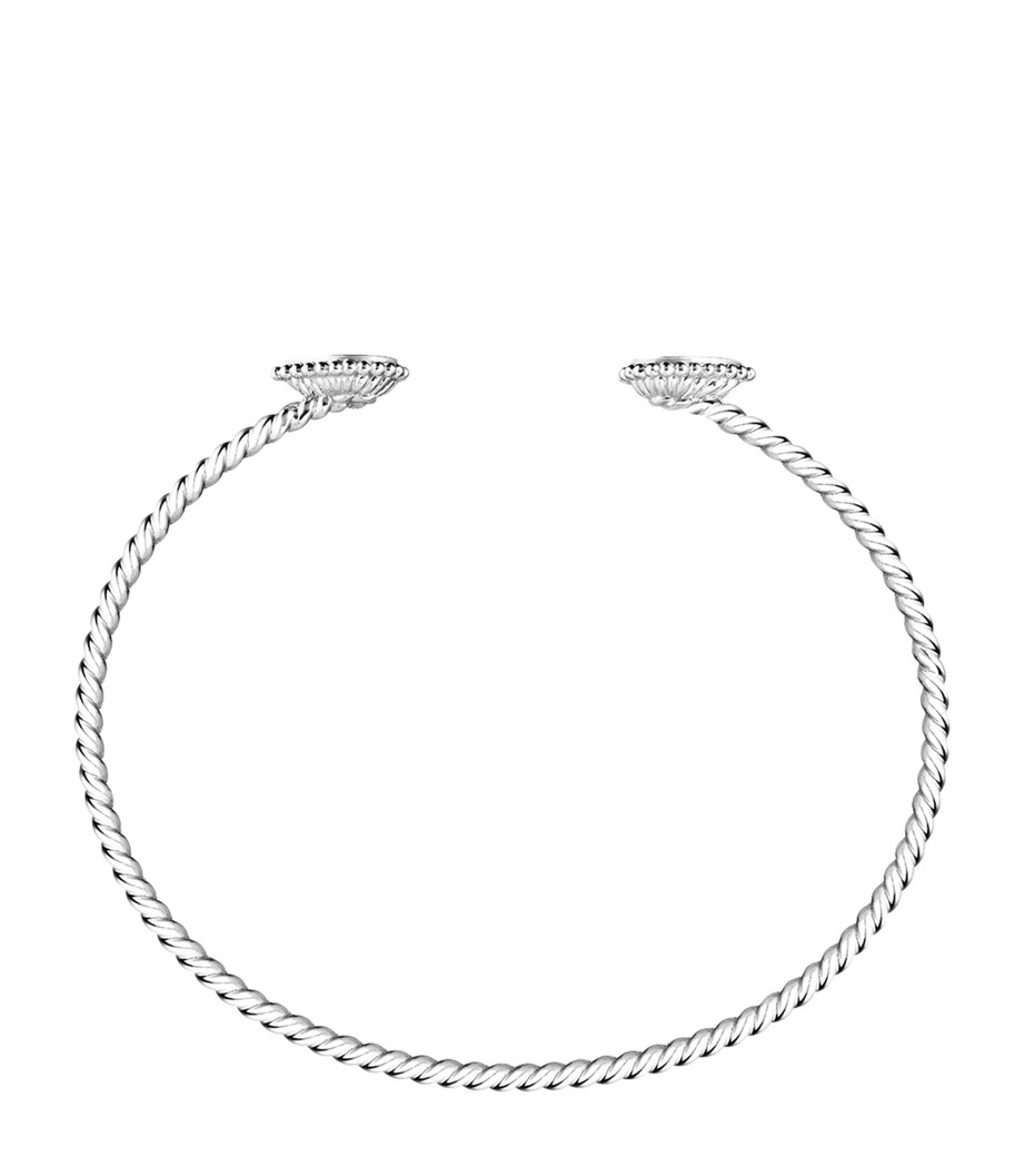 White Gold and Diamond Serpent Bohème Bangle WHITE GOLD Image 4