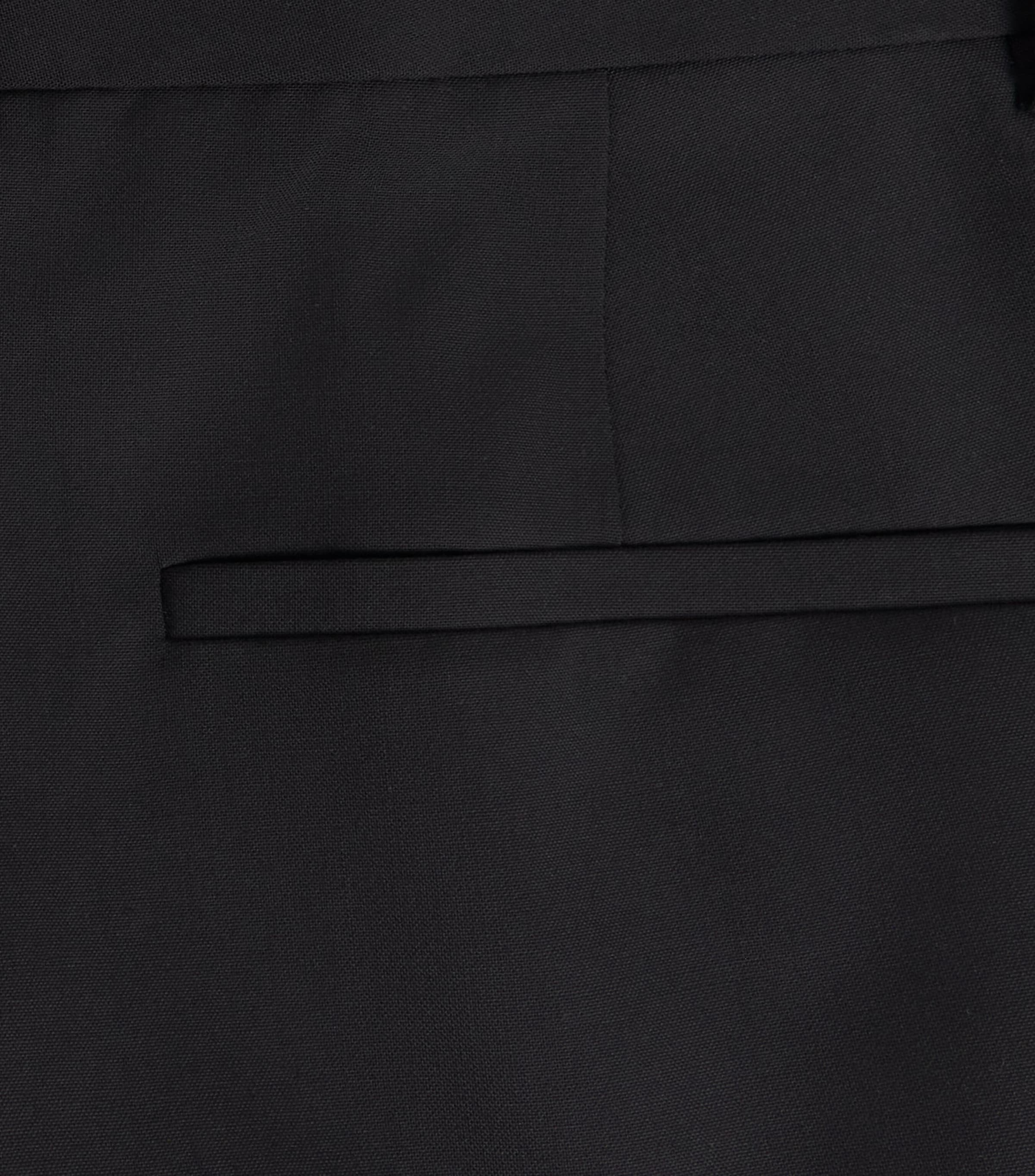 Stretch-Wool Flared Trousers 001 BLACK Image 6