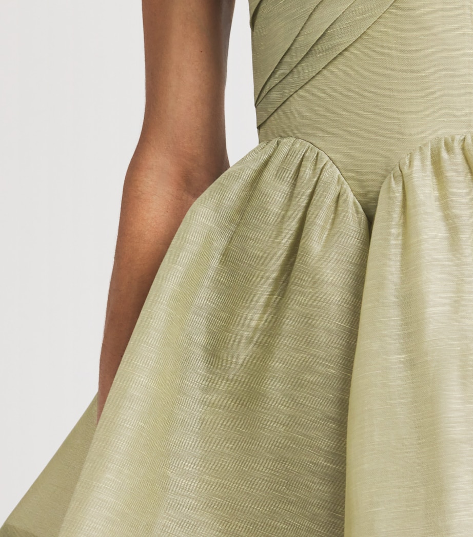 Linen-Silk Rebellion Mini Dress PPALM PALM Image 6