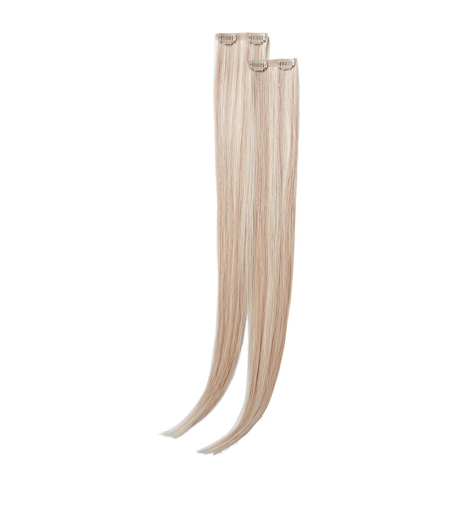 Beauty Works x Huda BARELY THERE Mix & Match Minis Clip-In Hair Extensions (20") CHAMPAGNE BLONDE Image 1