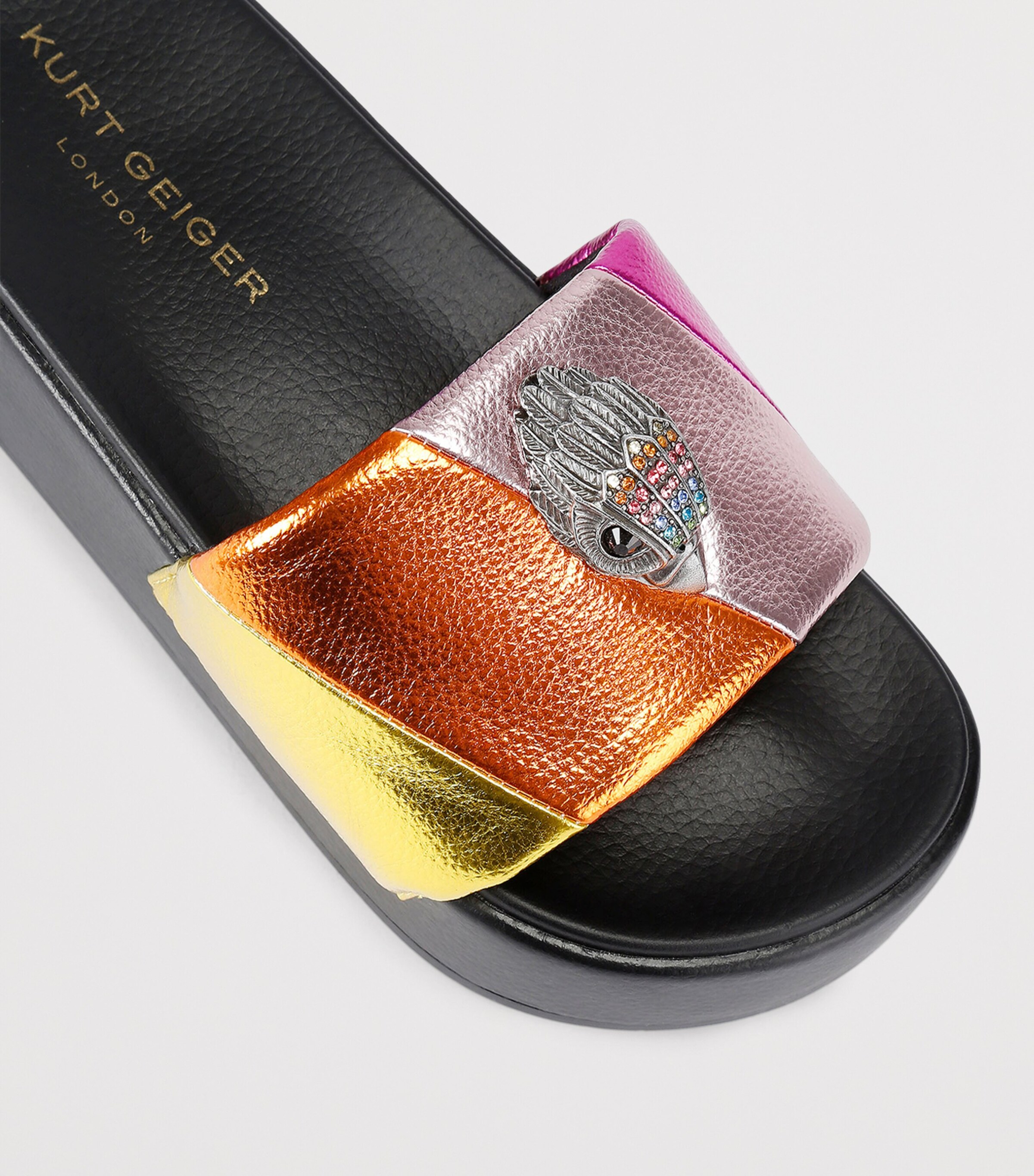 Kurt Geiger London Meena Eagle Platform Slides Mult/other Image 2
