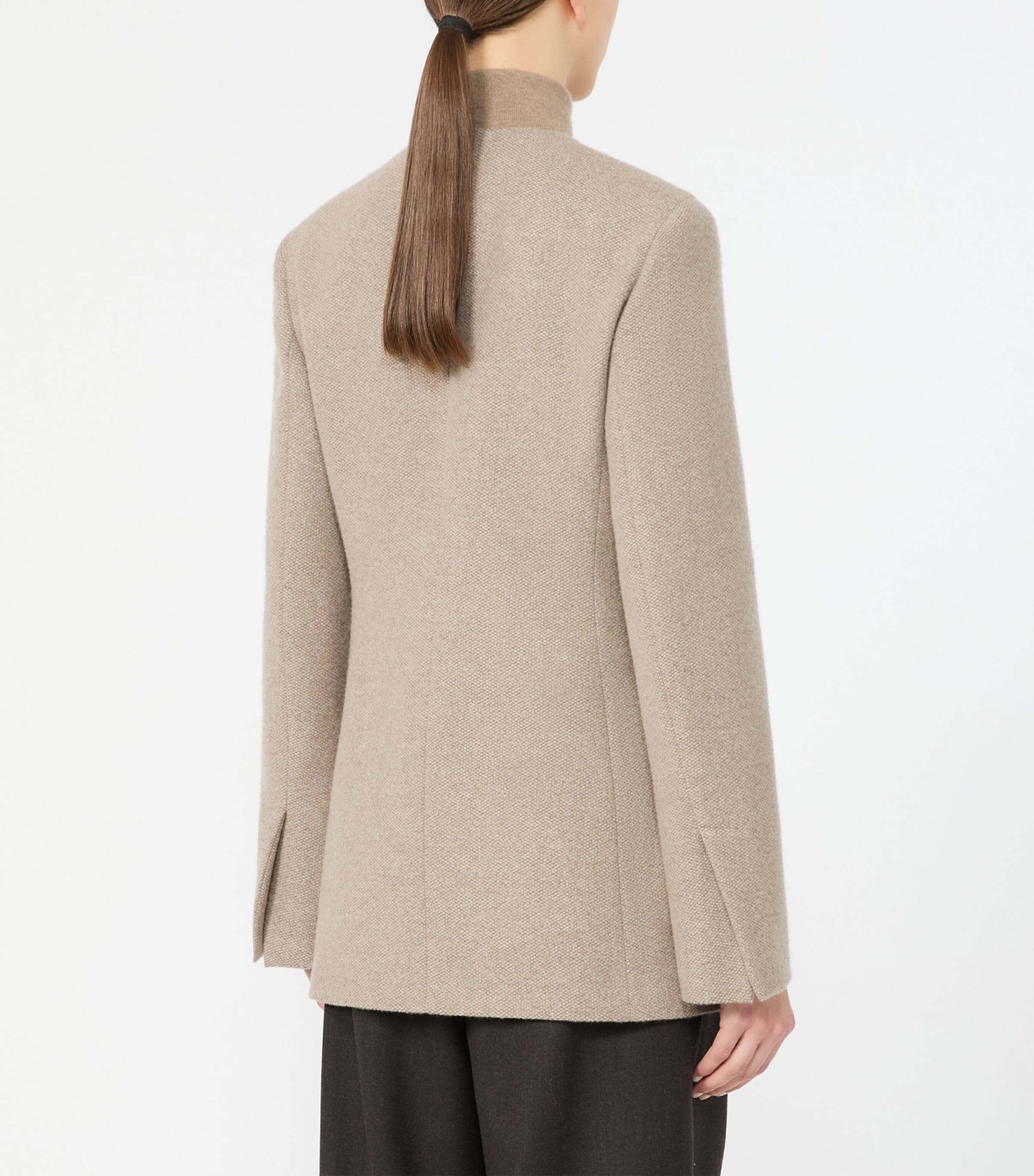 Max Mara Womens Cashmere Jacket Sand Image 4