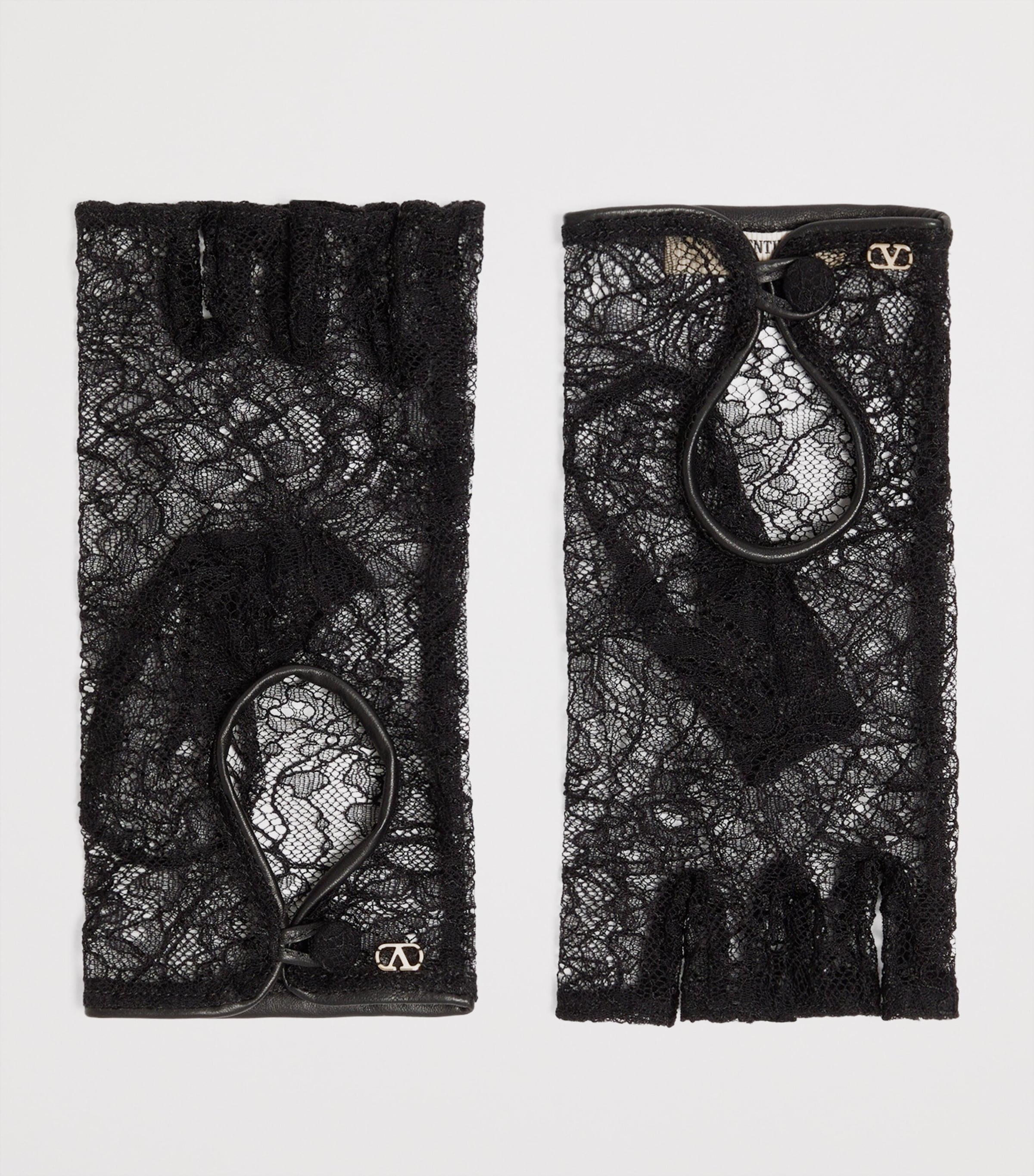 Lace Fingerless Gloves YZY Image 2