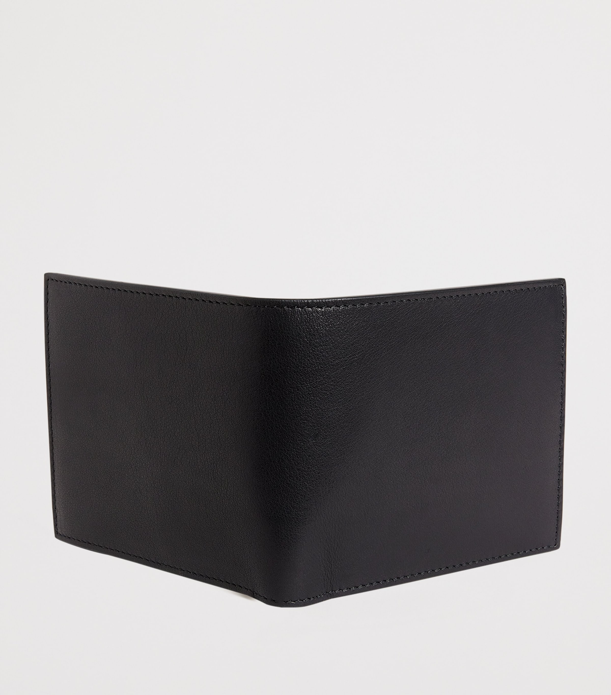 Leather Bifold Wallet BLACK Image 3