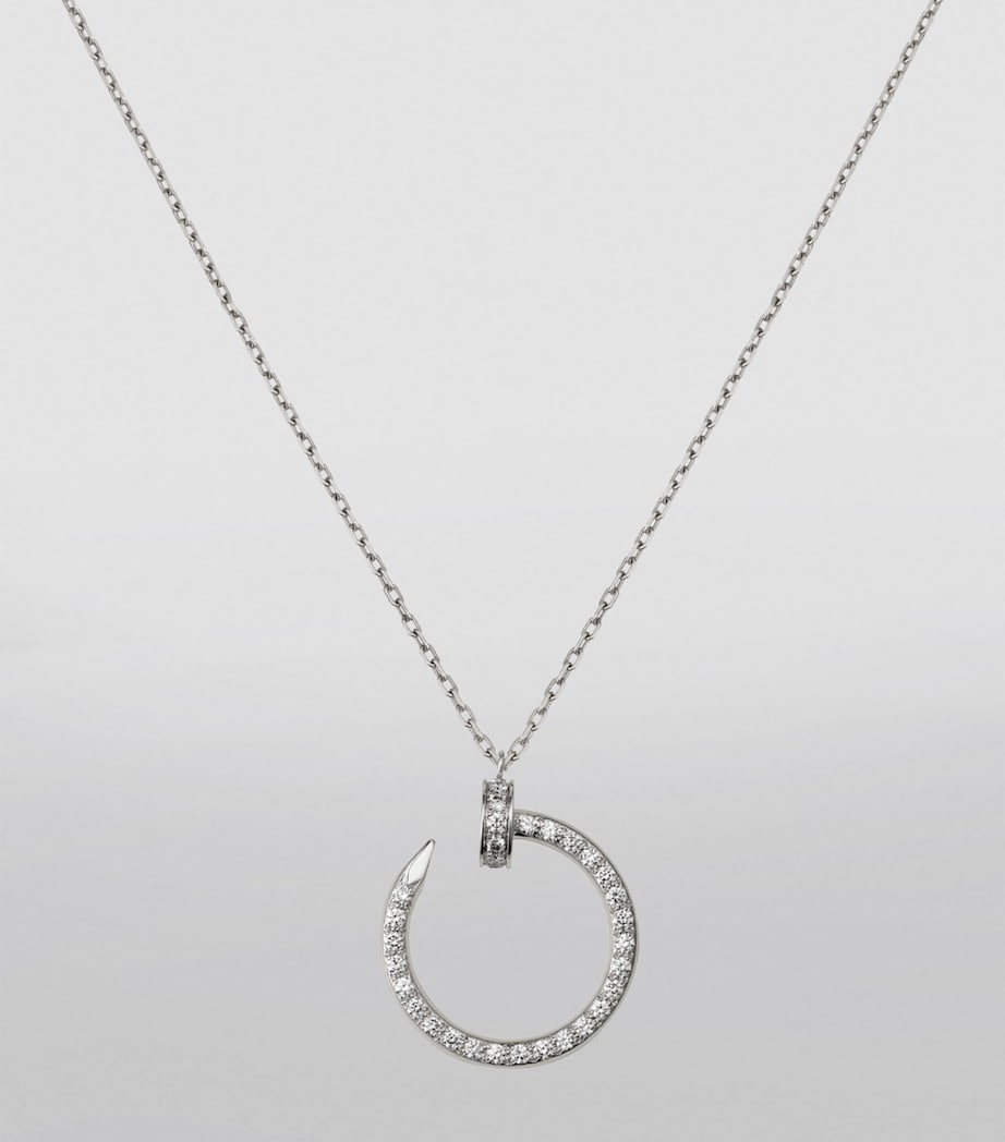 White Gold and Diamond Juste un Clou Necklace WHITE GOLD Image 2