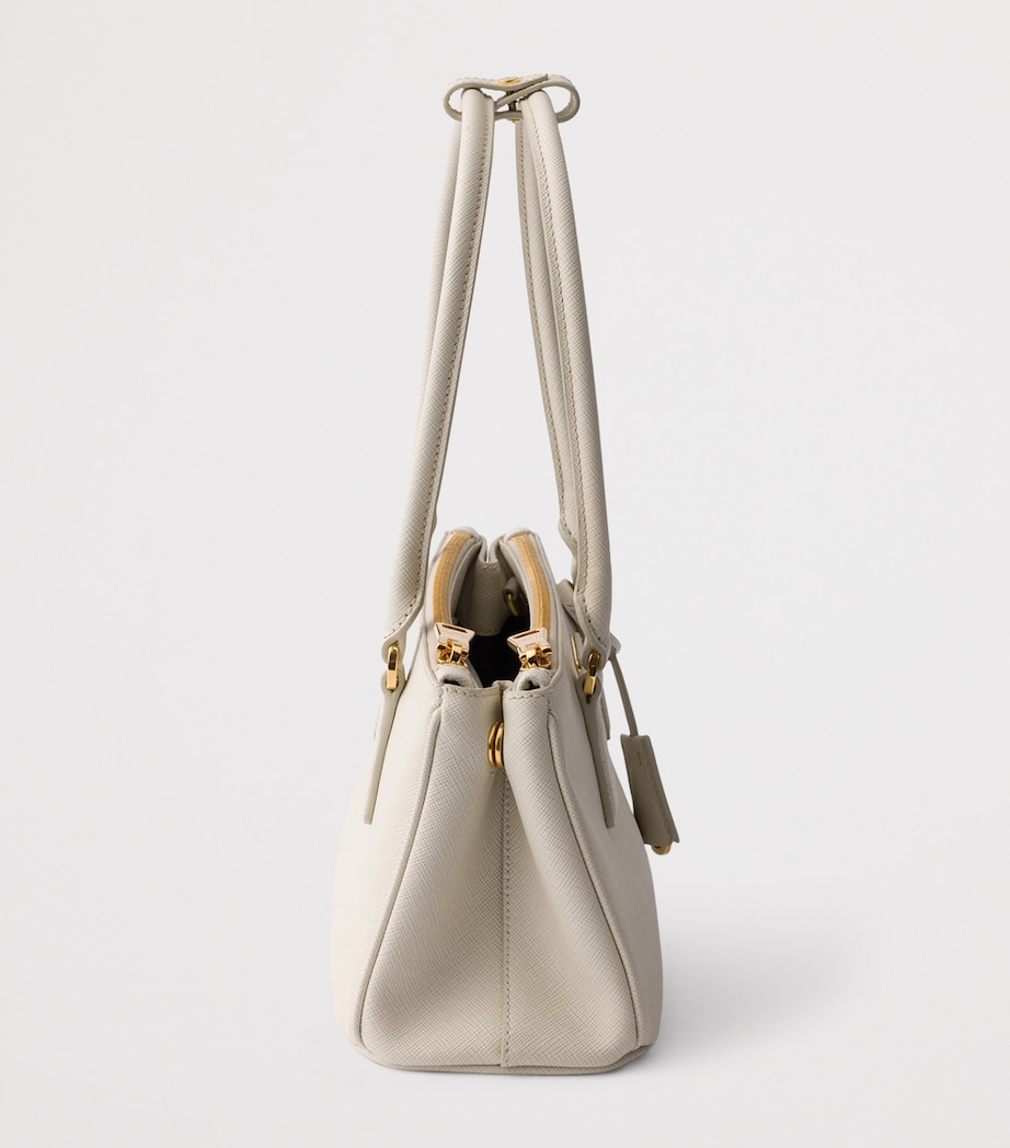 Prada Medium Leather Galleria Top-Handle Bag Neutral Image 7